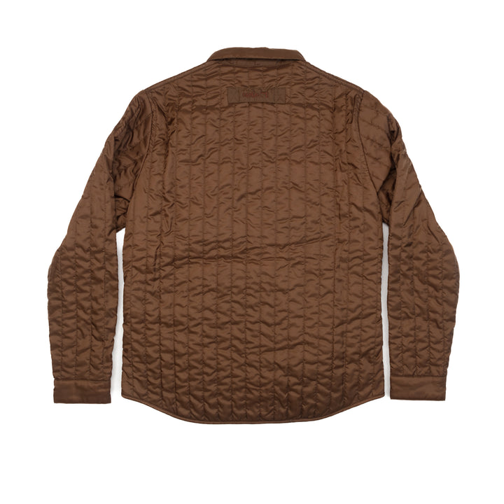 Microspin Shirt Jacket in Brown