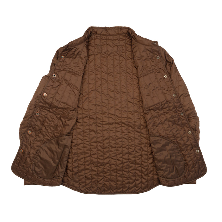 Microspin Shirt Jacket in Brown