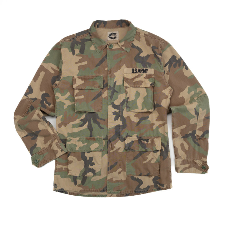 Korpela Utility Jacket in Washed Camo