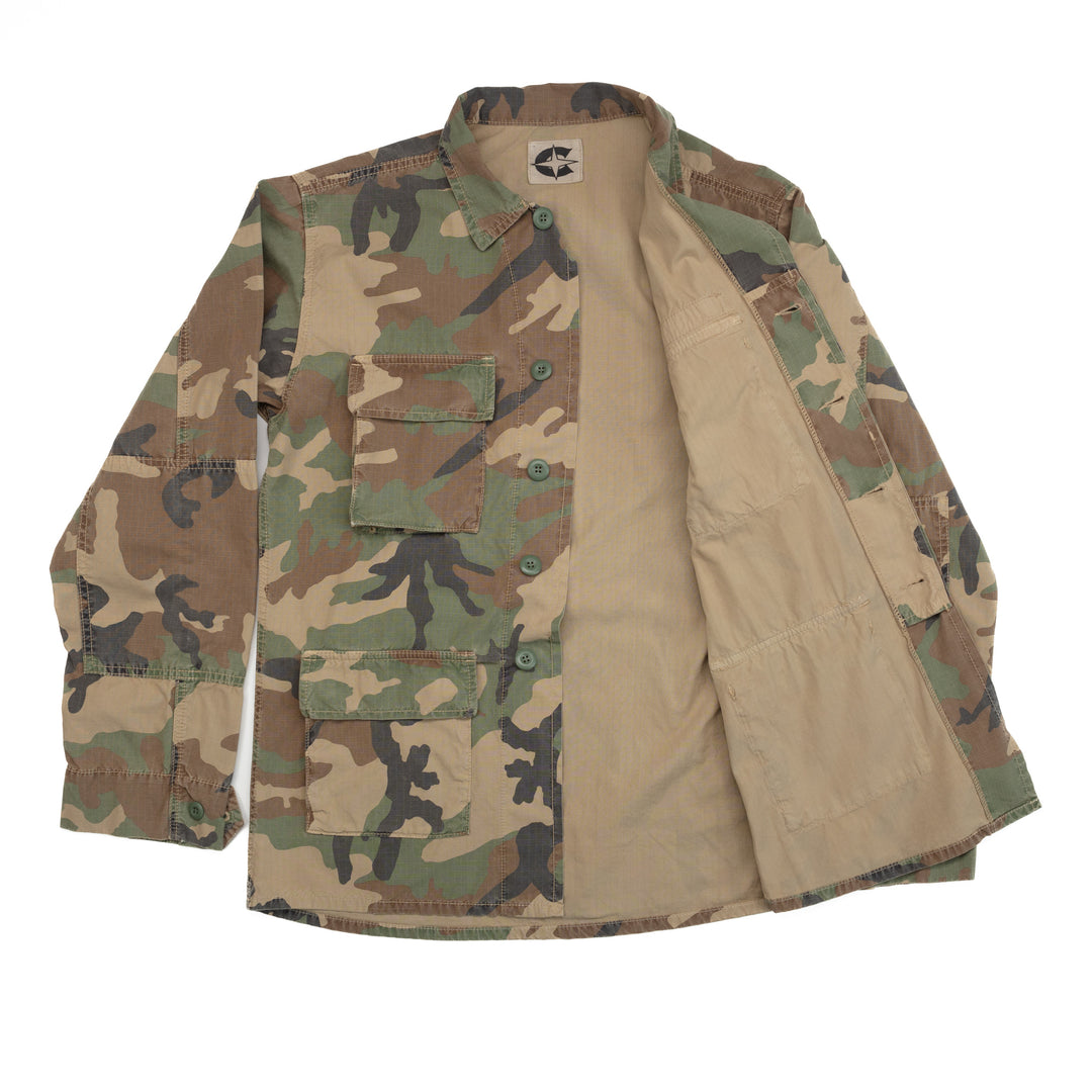 Korpela Utility Jacket in Washed Camo