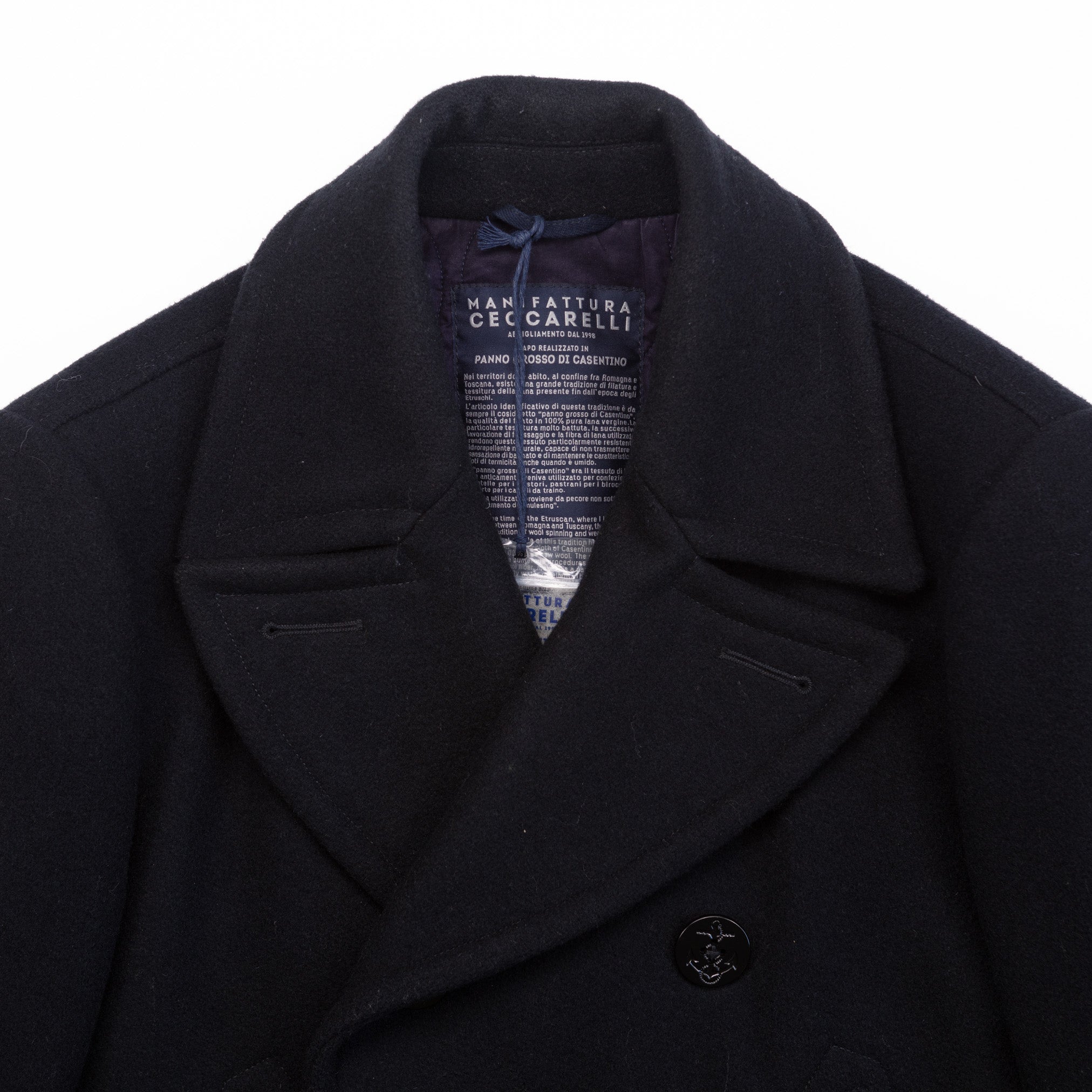 Panno Stia Navy Peacoat - 40