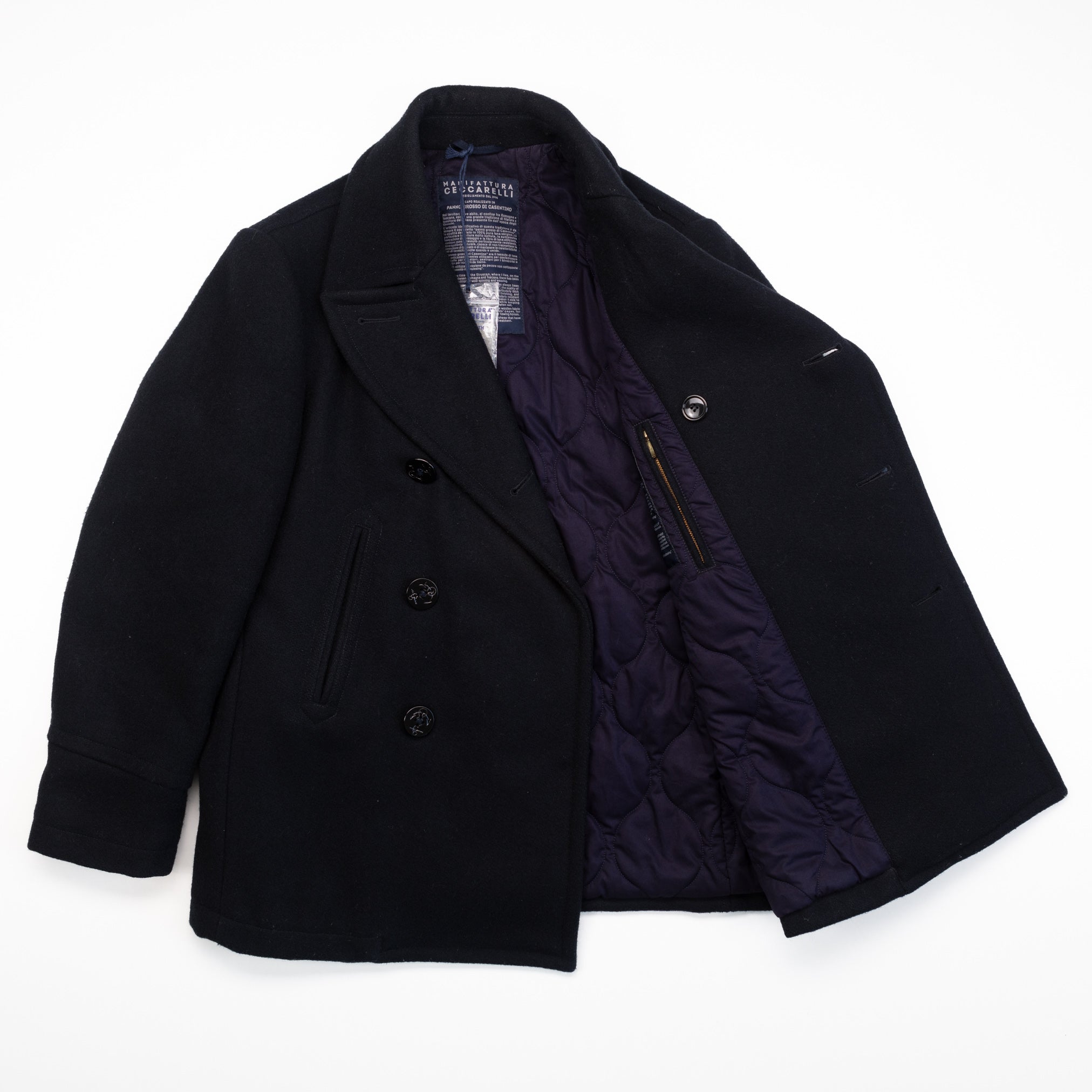 Panno Stia Navy Peacoat - 40