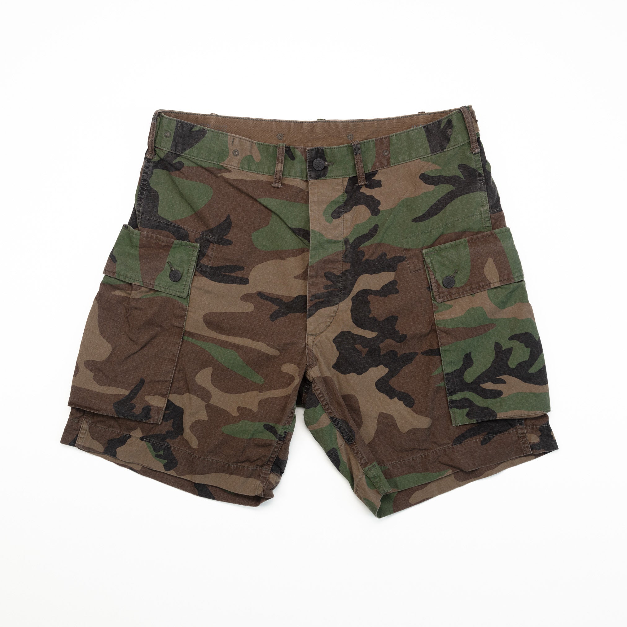 Ripstop Cargo Shorts in Camo - 34