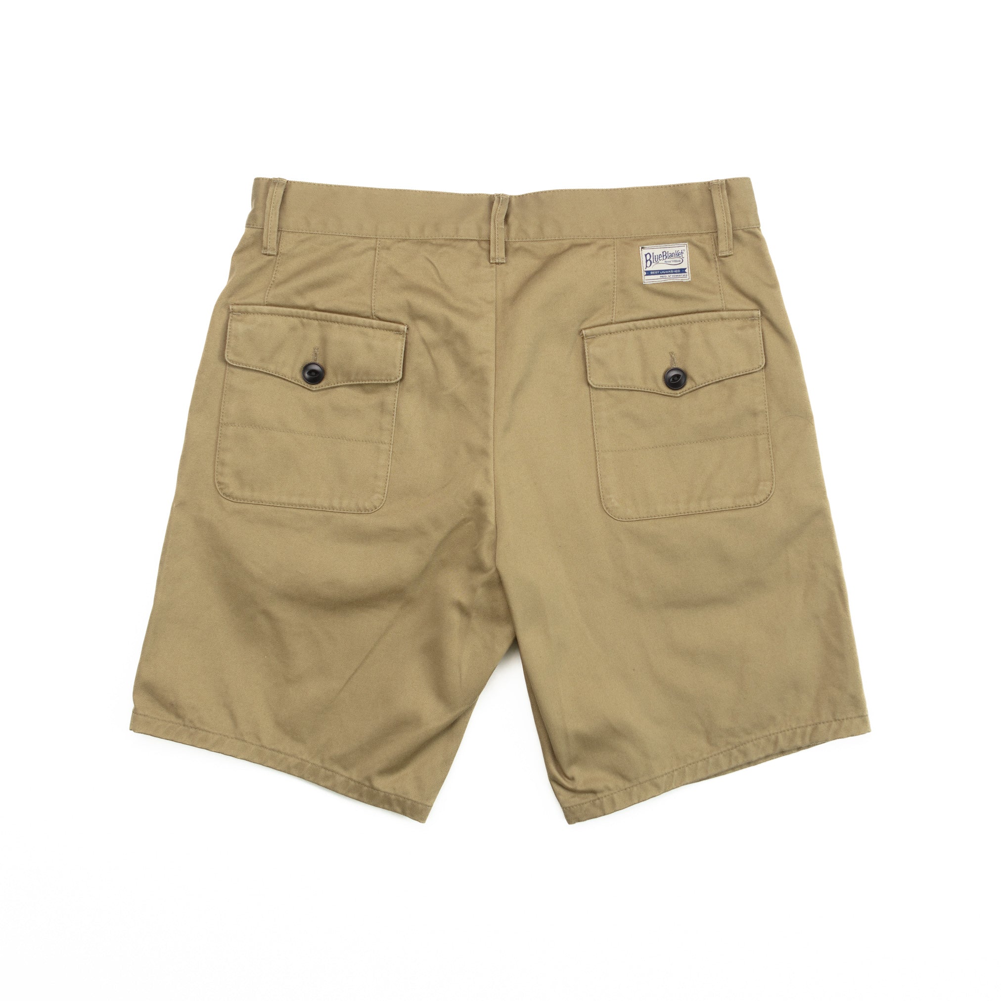 Gabardine Khaki Shorts - 32