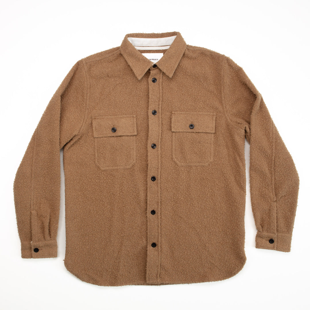 Silas Textured Cotton Wool Overshirt #859