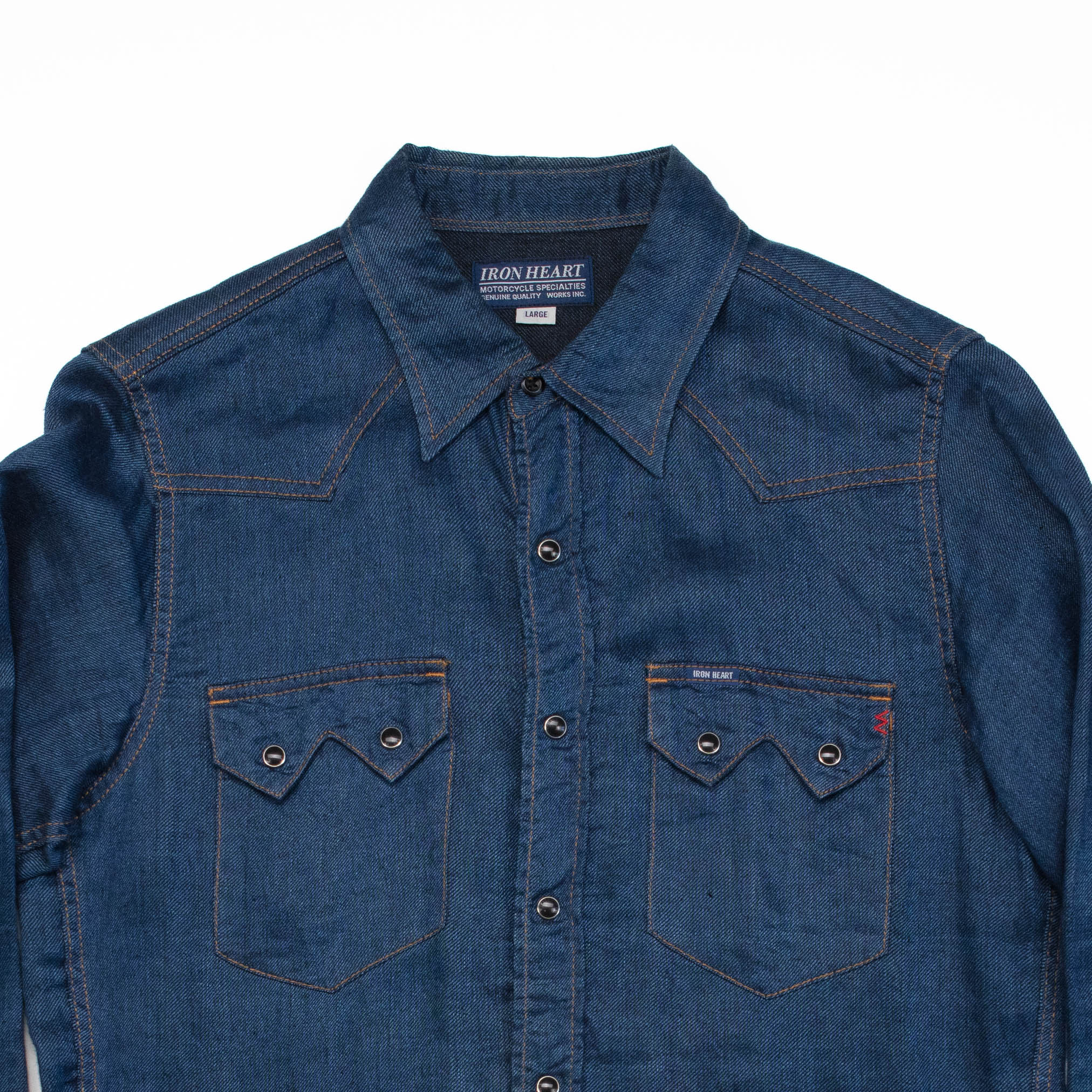 6,5oz Linen Western Sawtooth Shirt- L