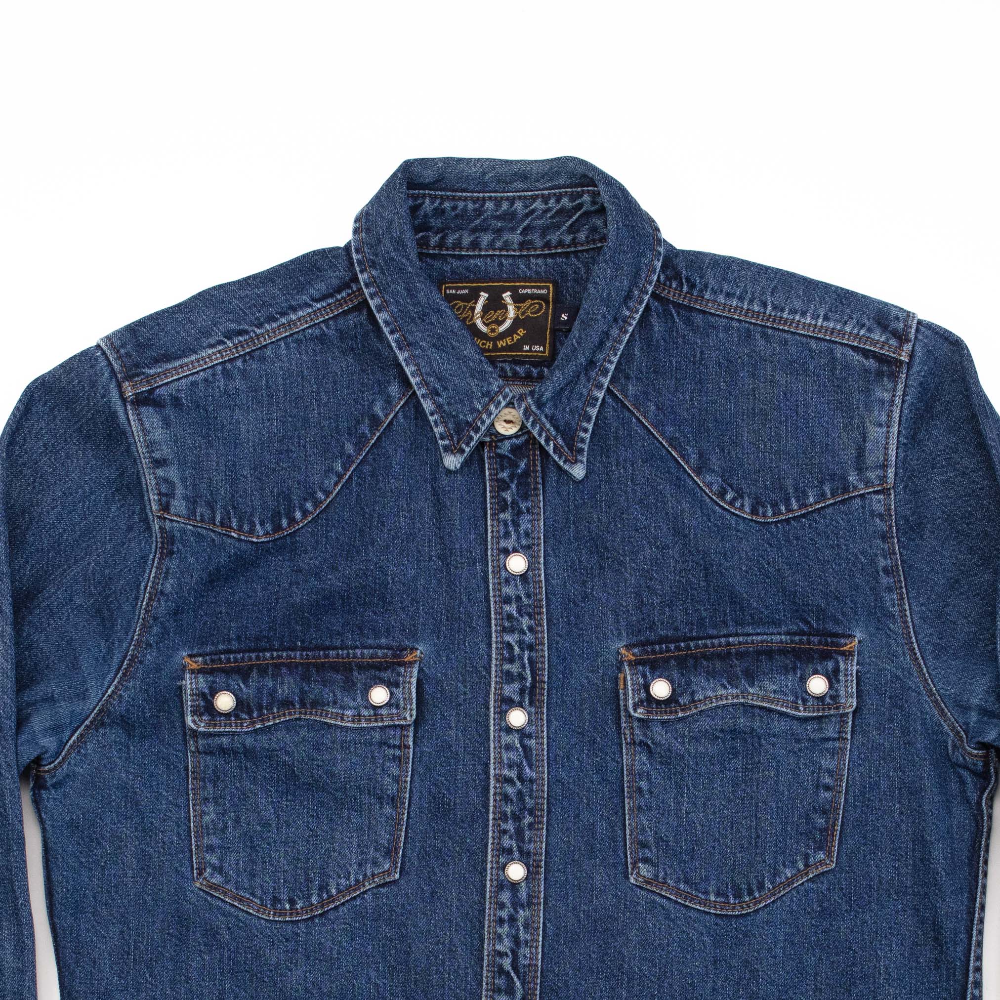 Modern Western in Rinsed Denim - S