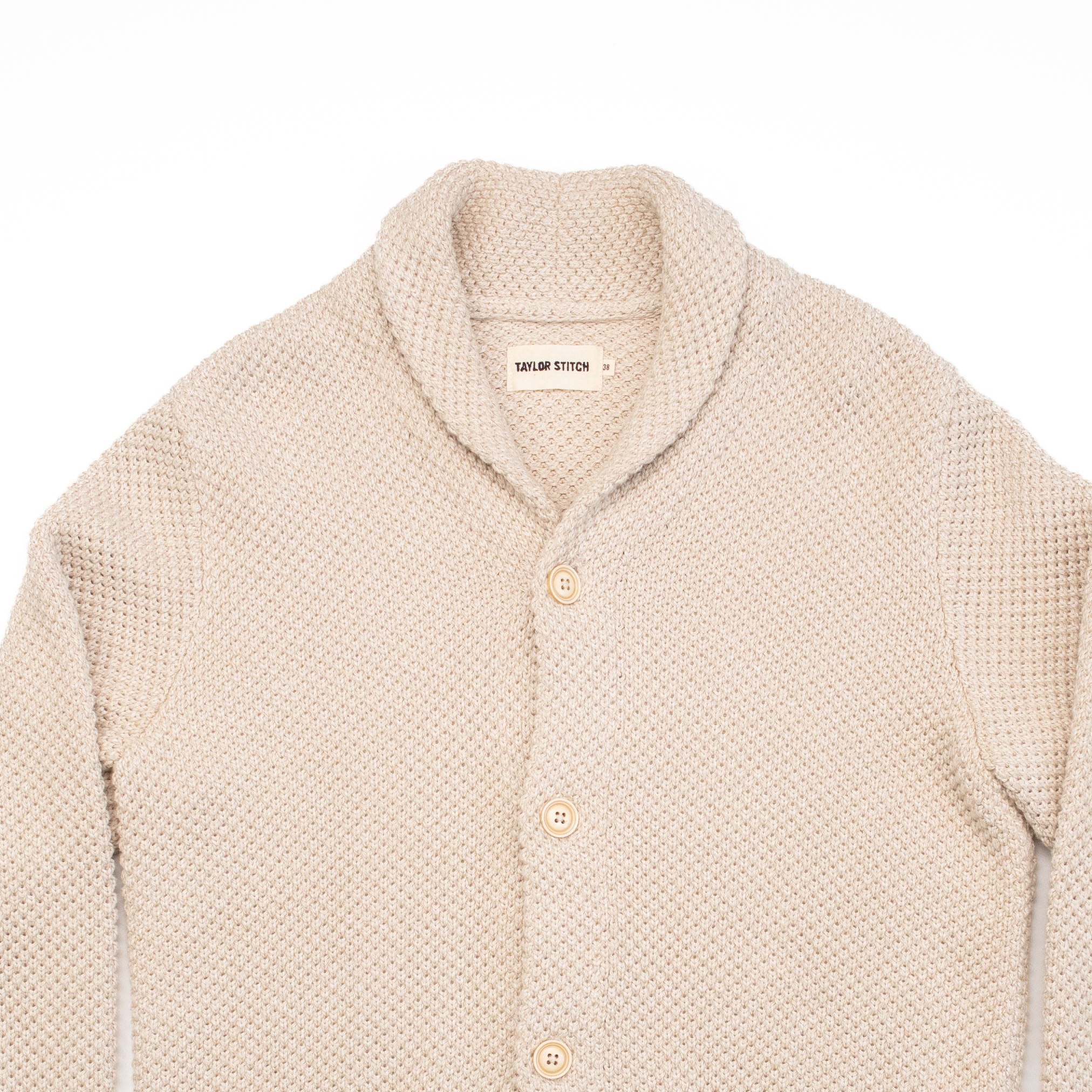 The Crawford Sweater in Marled Natural - 38