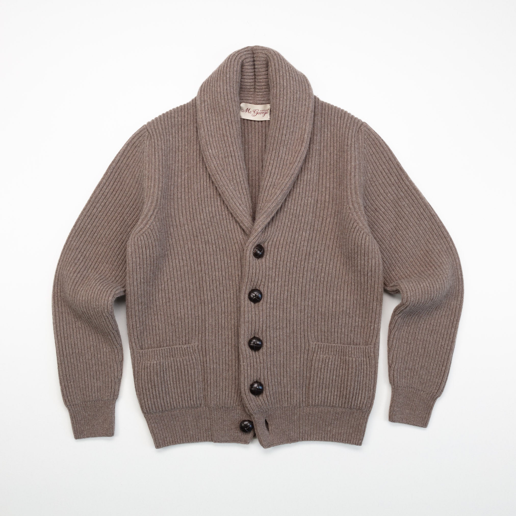 Shawl Cardigan in Taupe