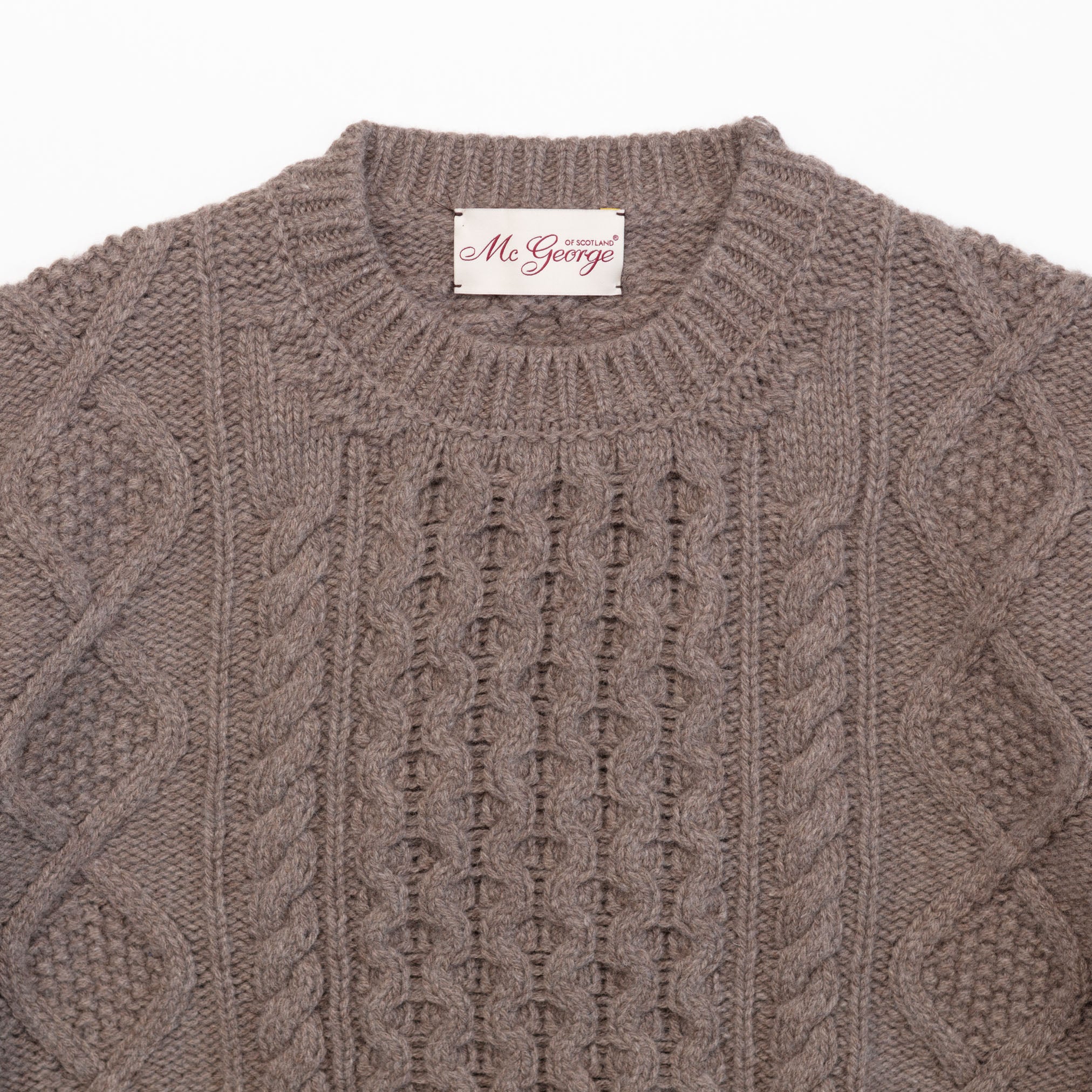 Fisherman Crewneck in Taupe