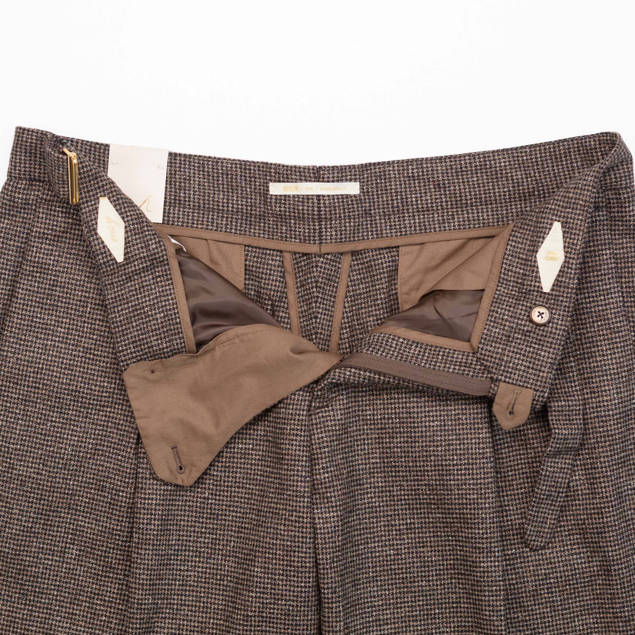 The Piccadilly Trouser in Brown Houndstooth