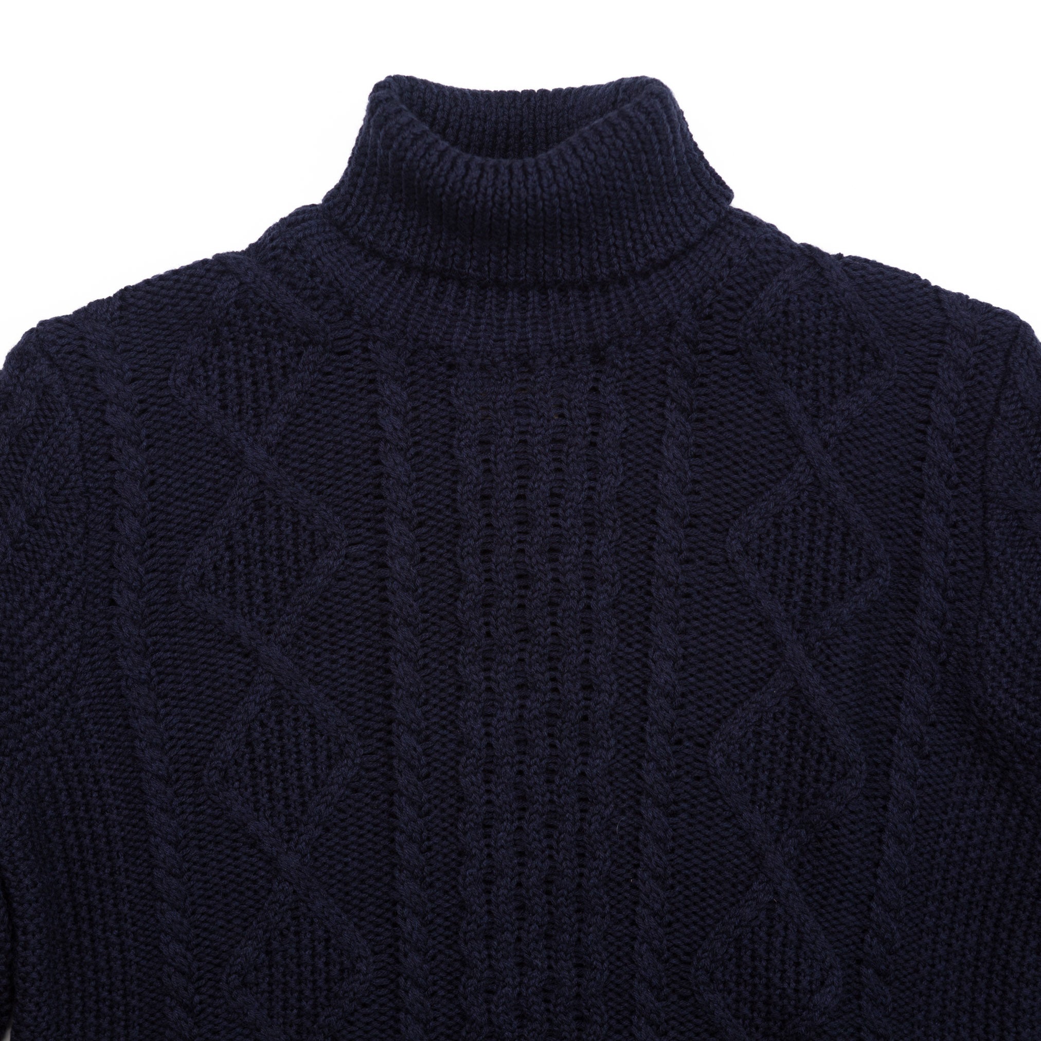 Fisherman Turtleneck in Navy