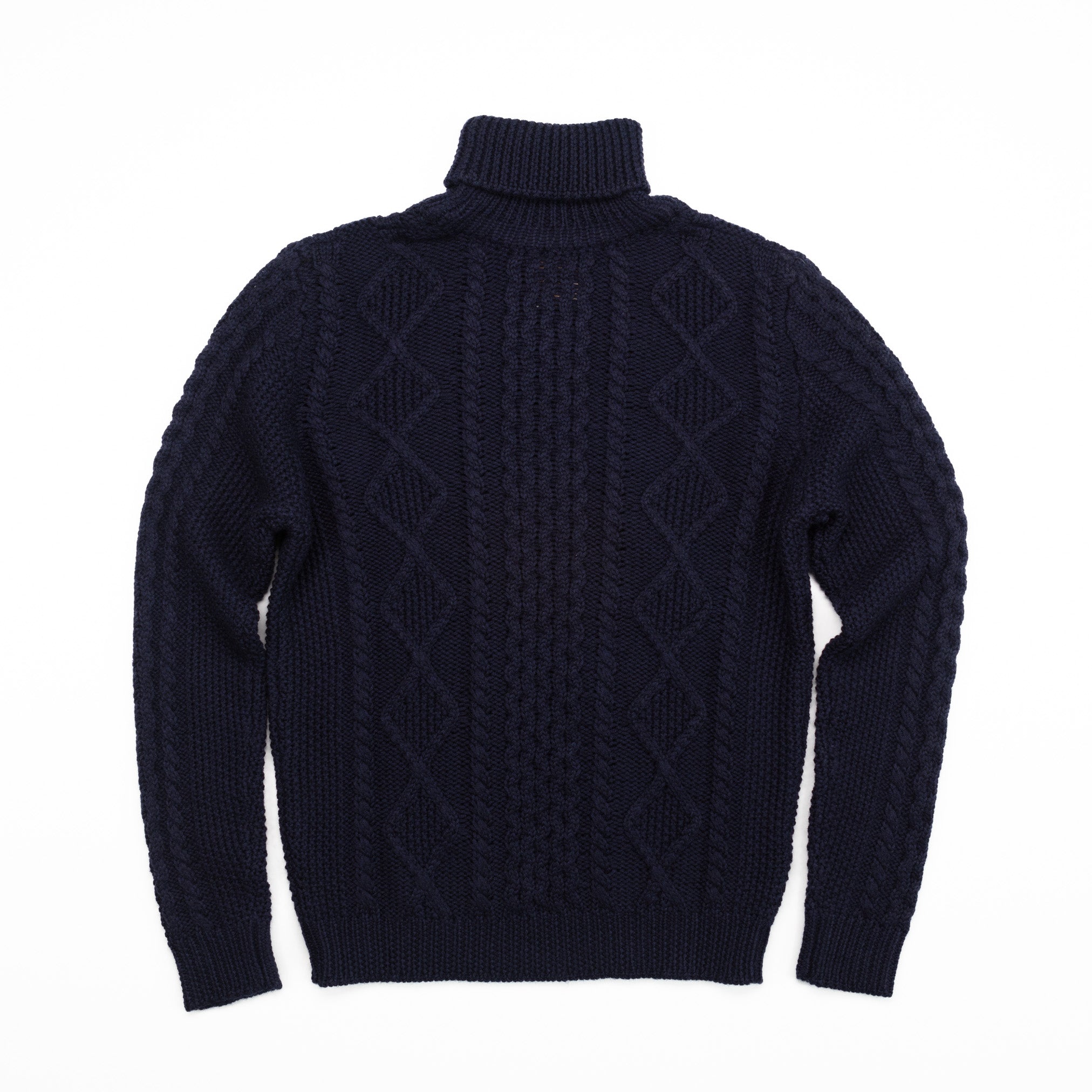 Fisherman Turtleneck in Navy