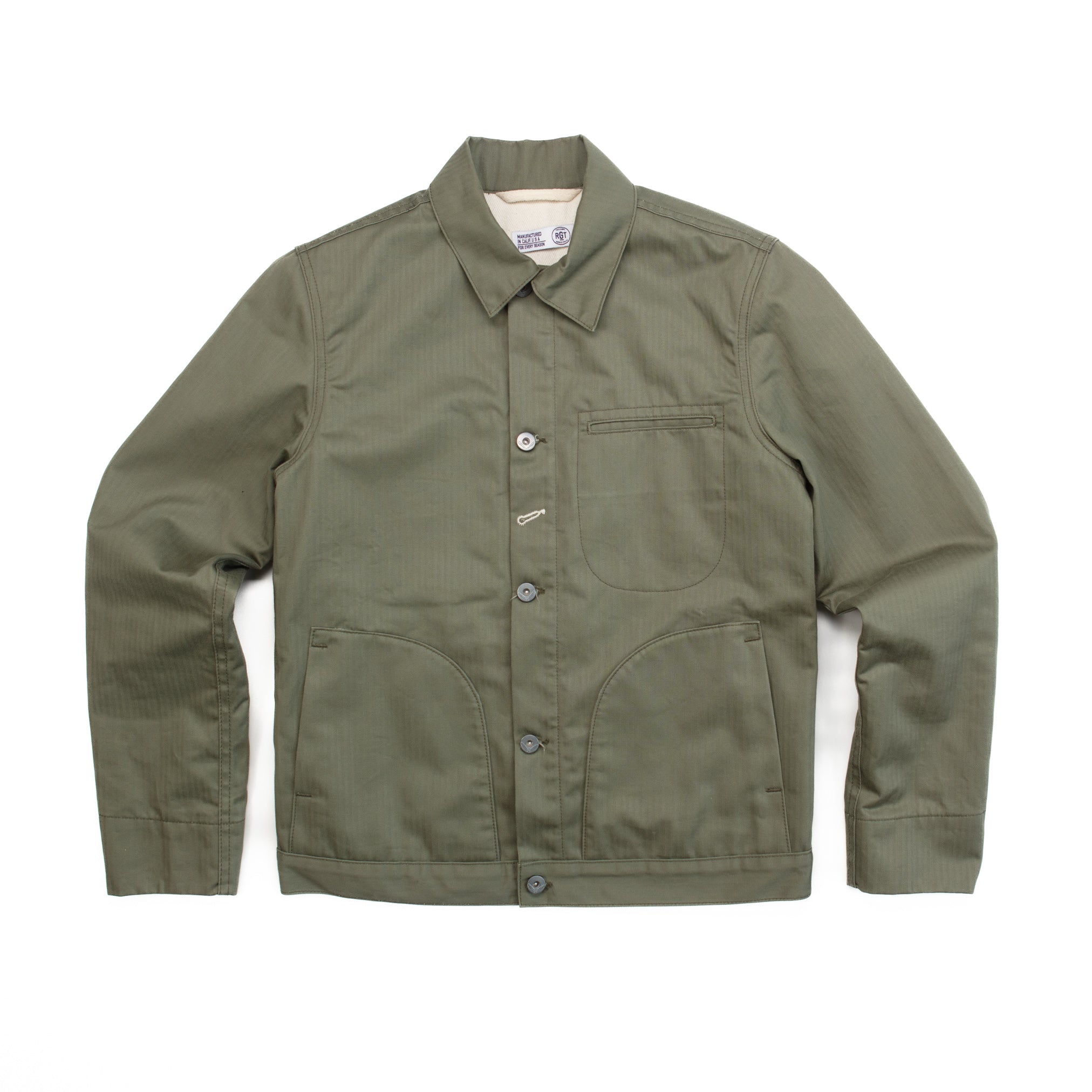 Supply Jacket in Green HBT  - M