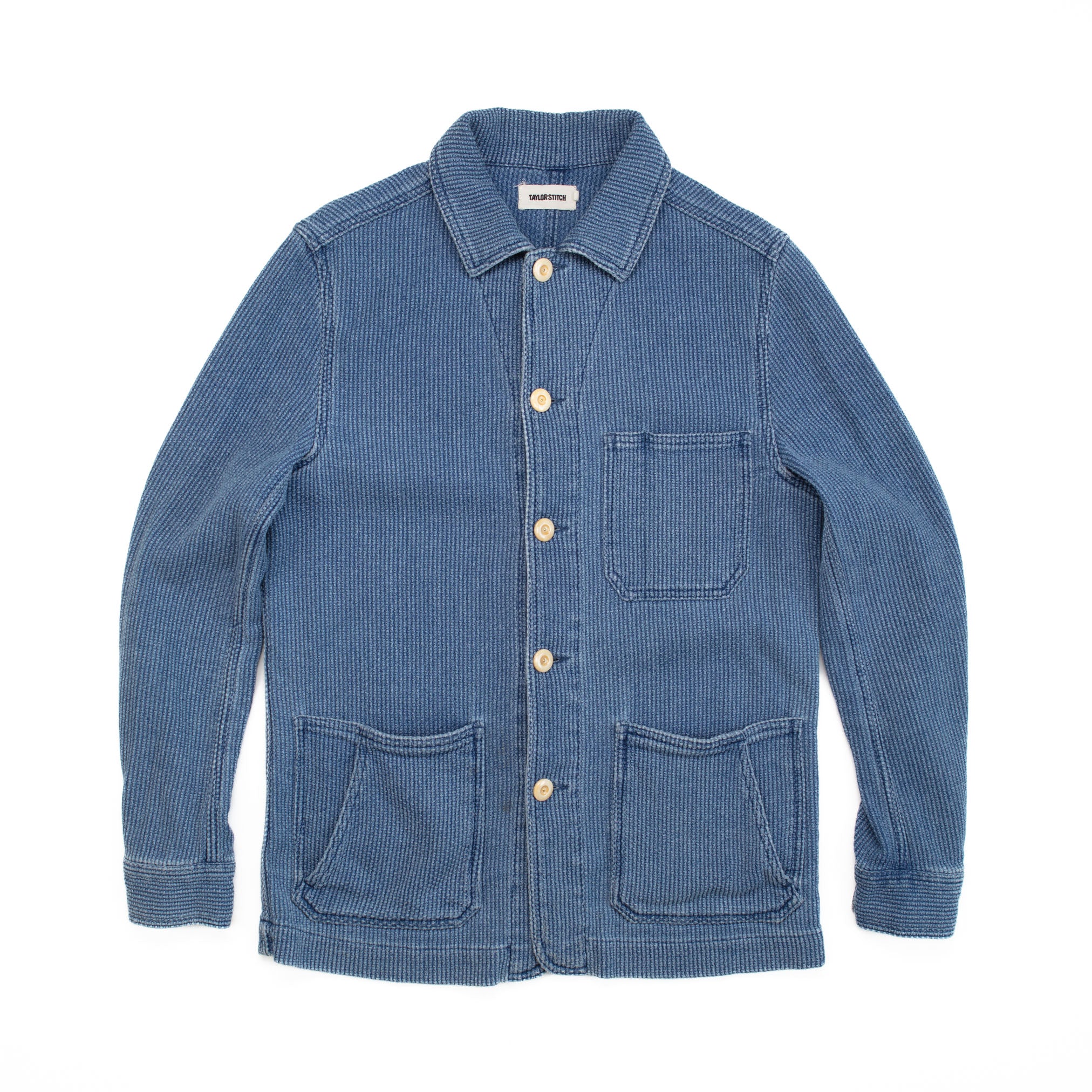 Ojai Jacket in Washed Indigo Sashiko - S