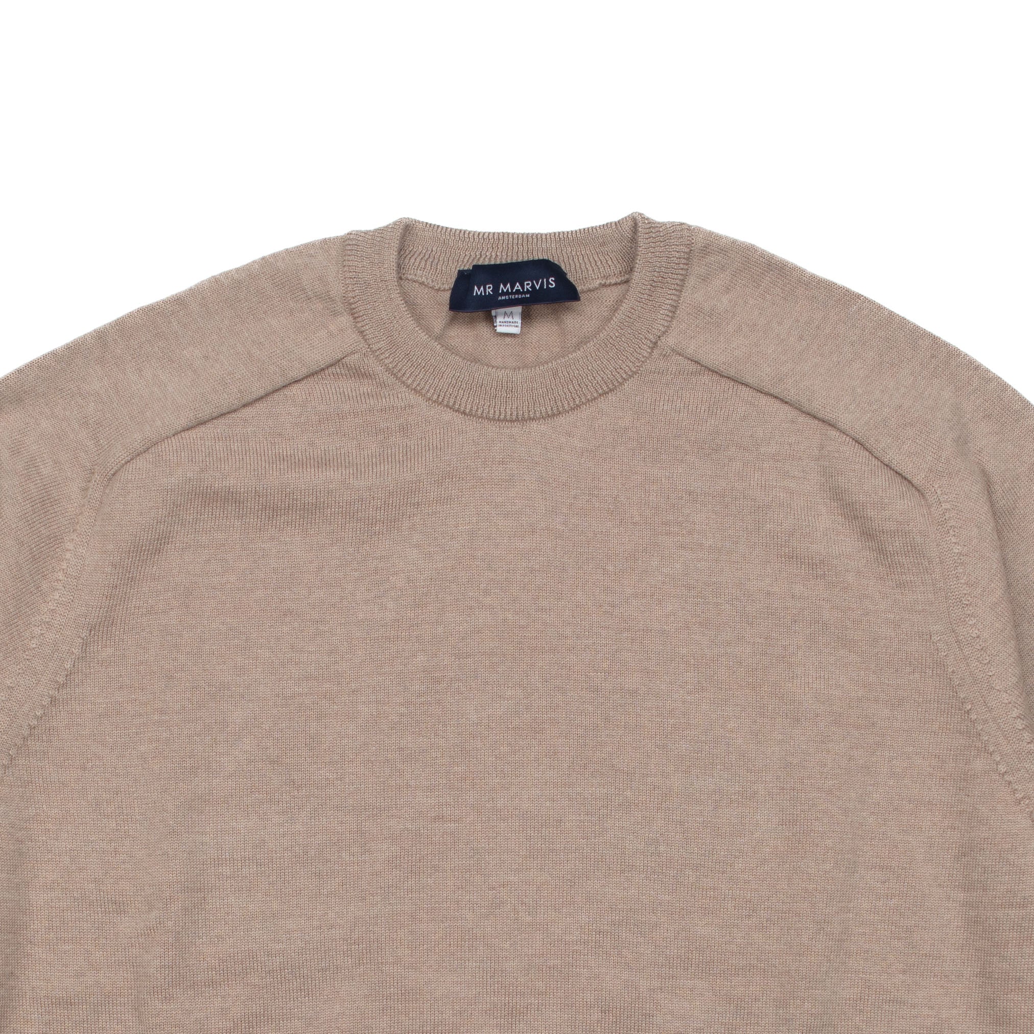 Merino Sweater in Tan - M