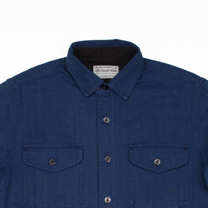 CPO Shirt in Indigo HBT