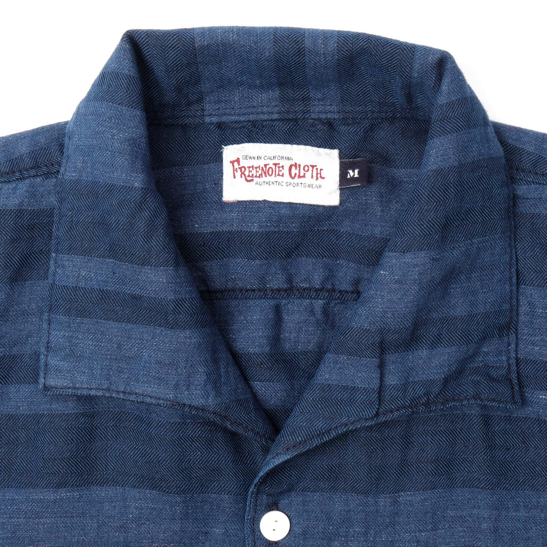 Cayucos in Indigo Stripe