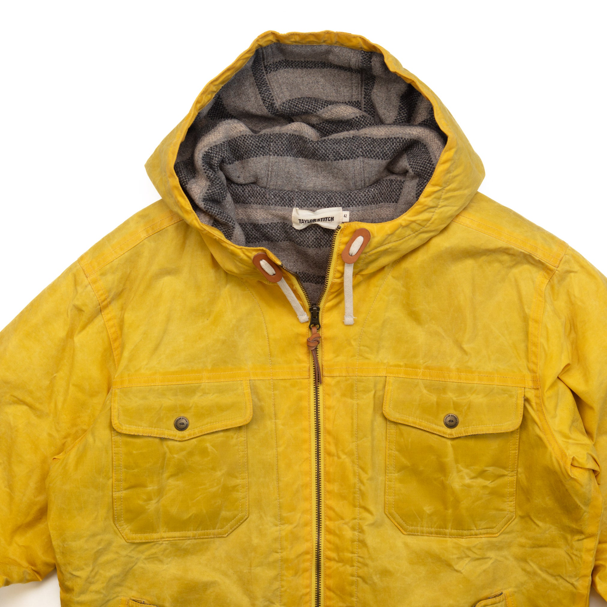 The Winslow Parka in Mustard Dry Wax - L