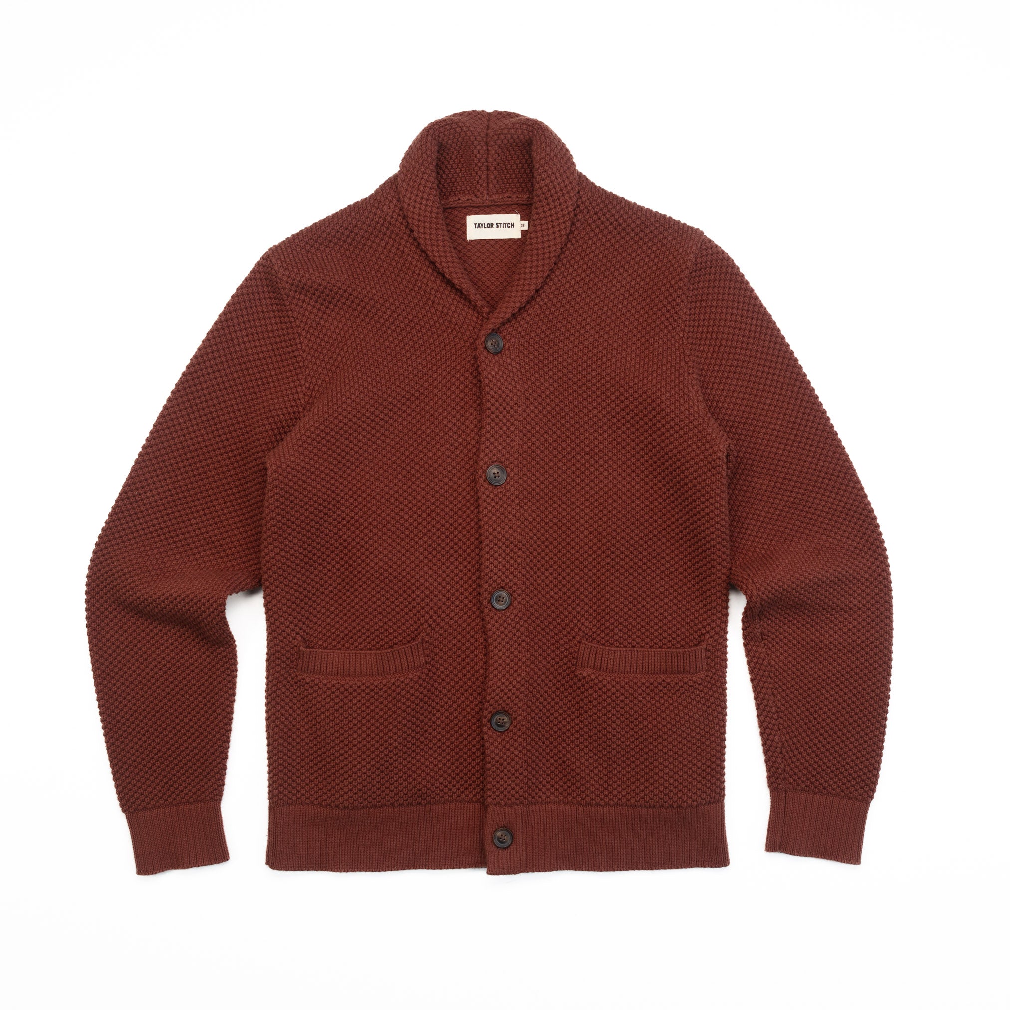 The Crawford Sweater in Burgundy - S