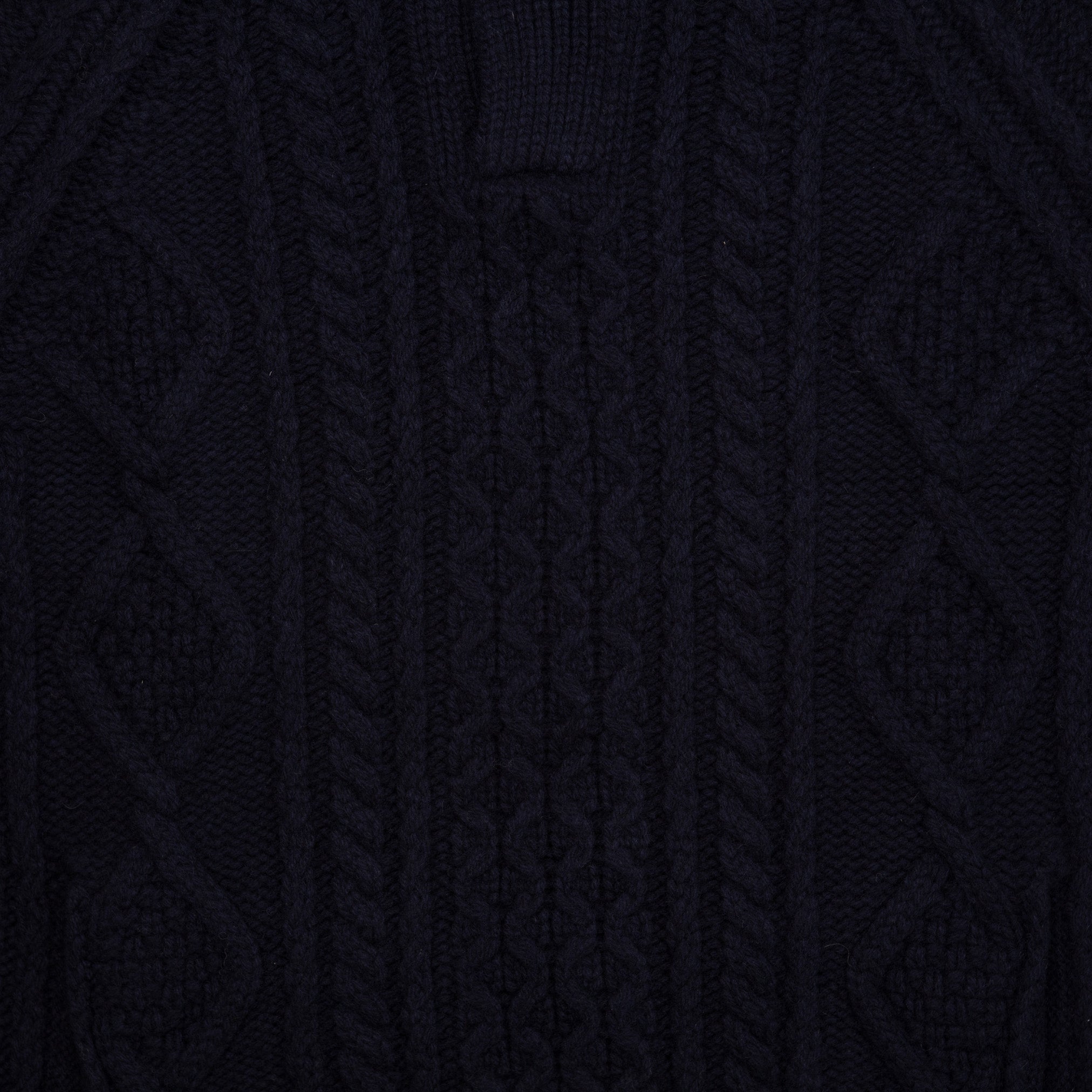 The Steve Polo Sweater in Navy Aran