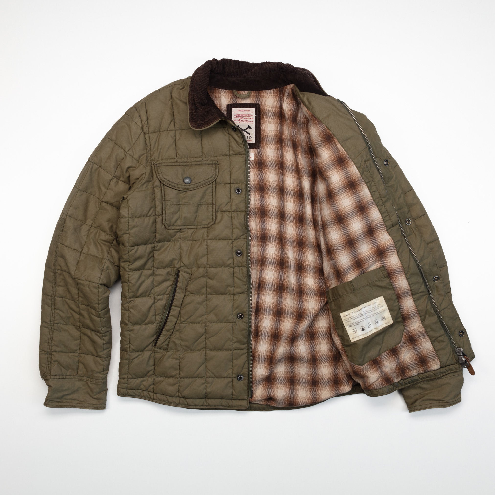 Quilted Waxed Jacket - XL