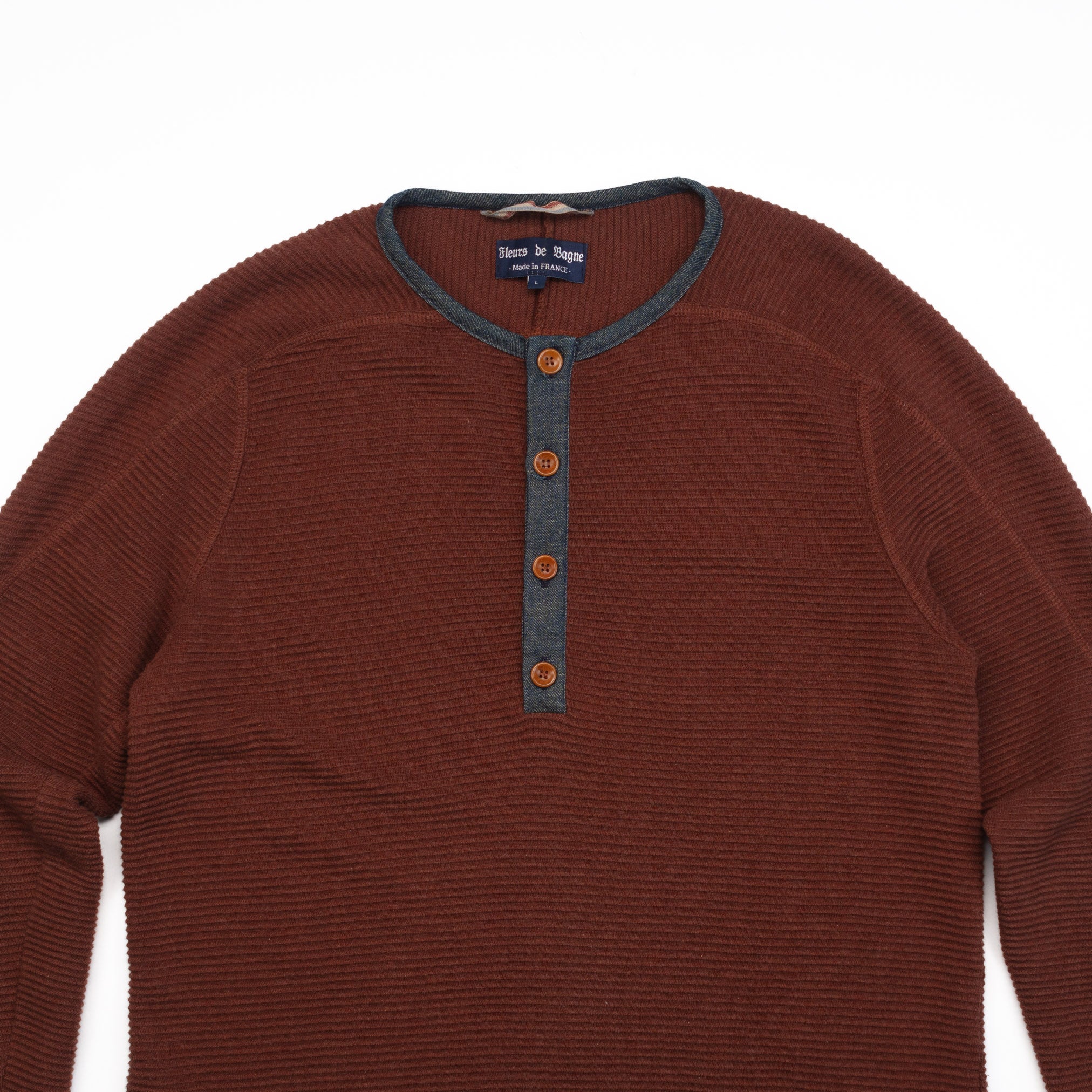 The Albert Henley in Burgundy - L