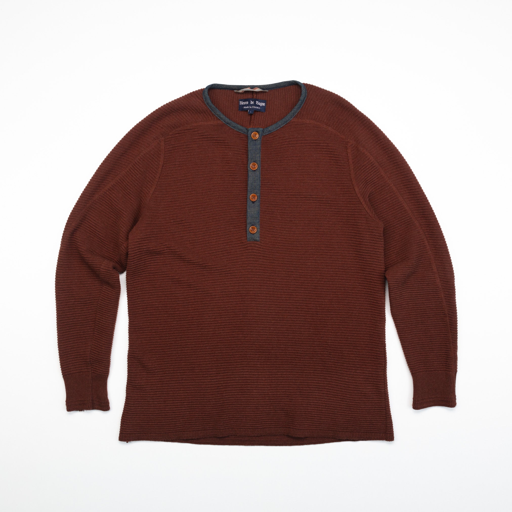 The Albert Henley in Burgundy - L