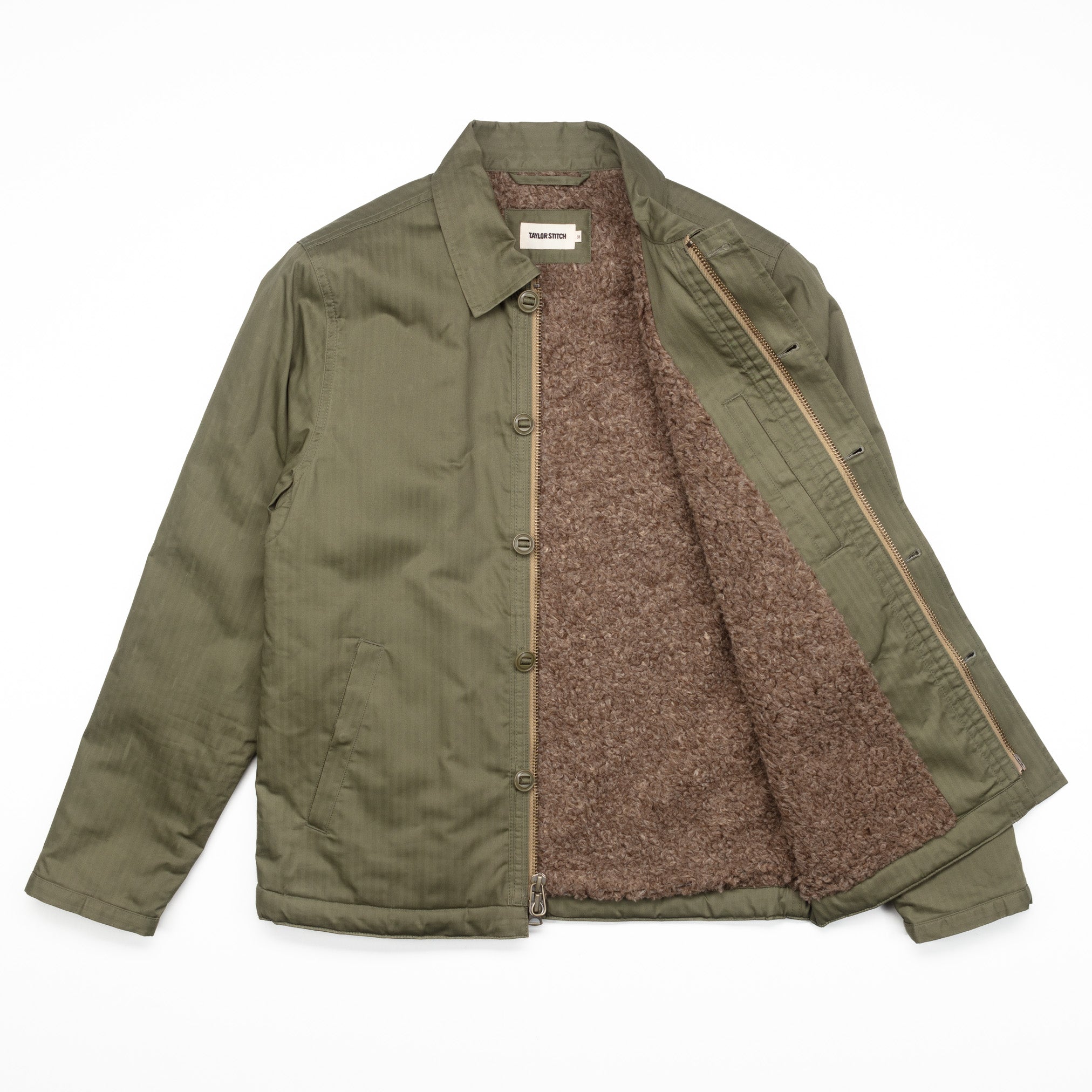 The Lined Watts Jacket in Olive - S