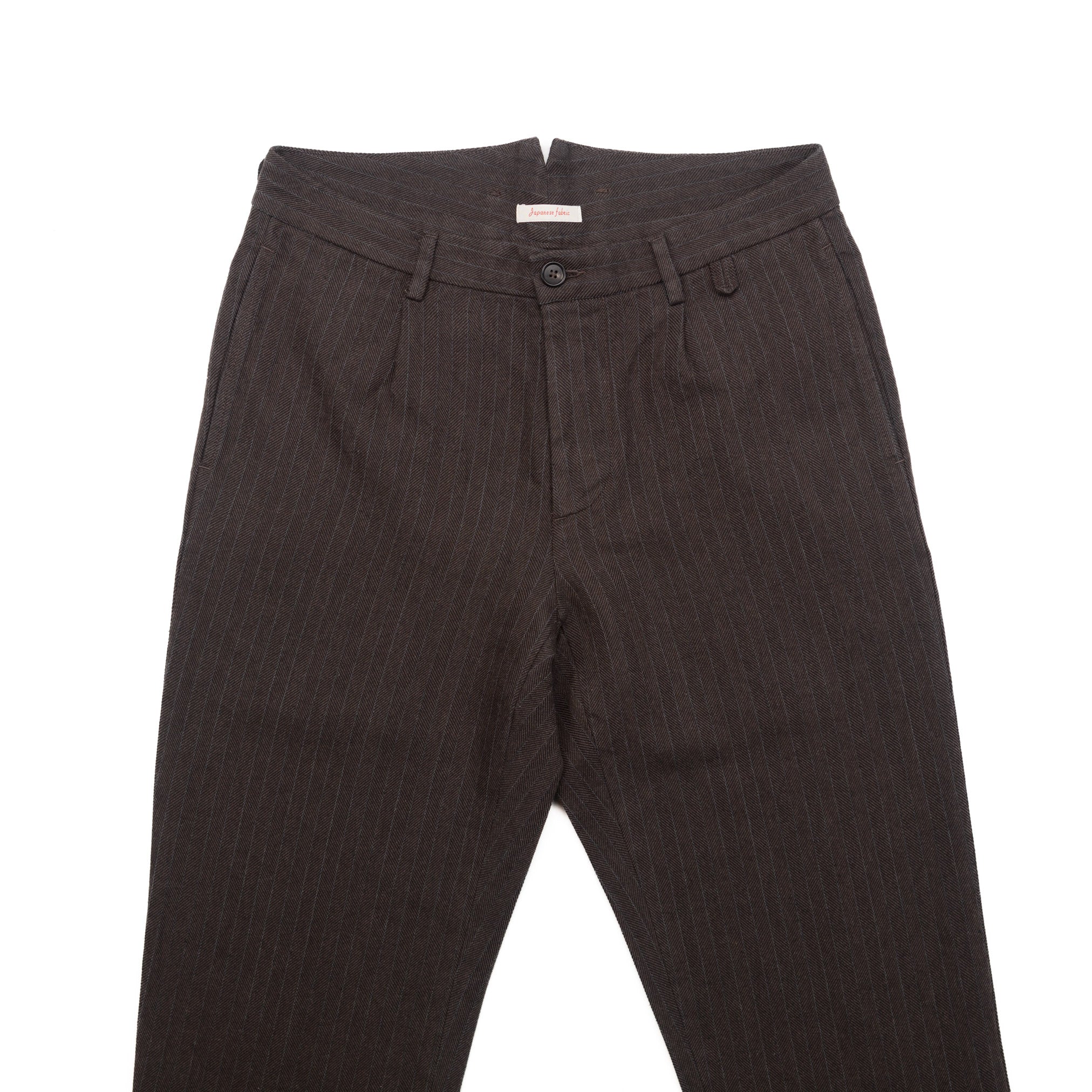 The Miniera Pants in Brown HBT Stripe