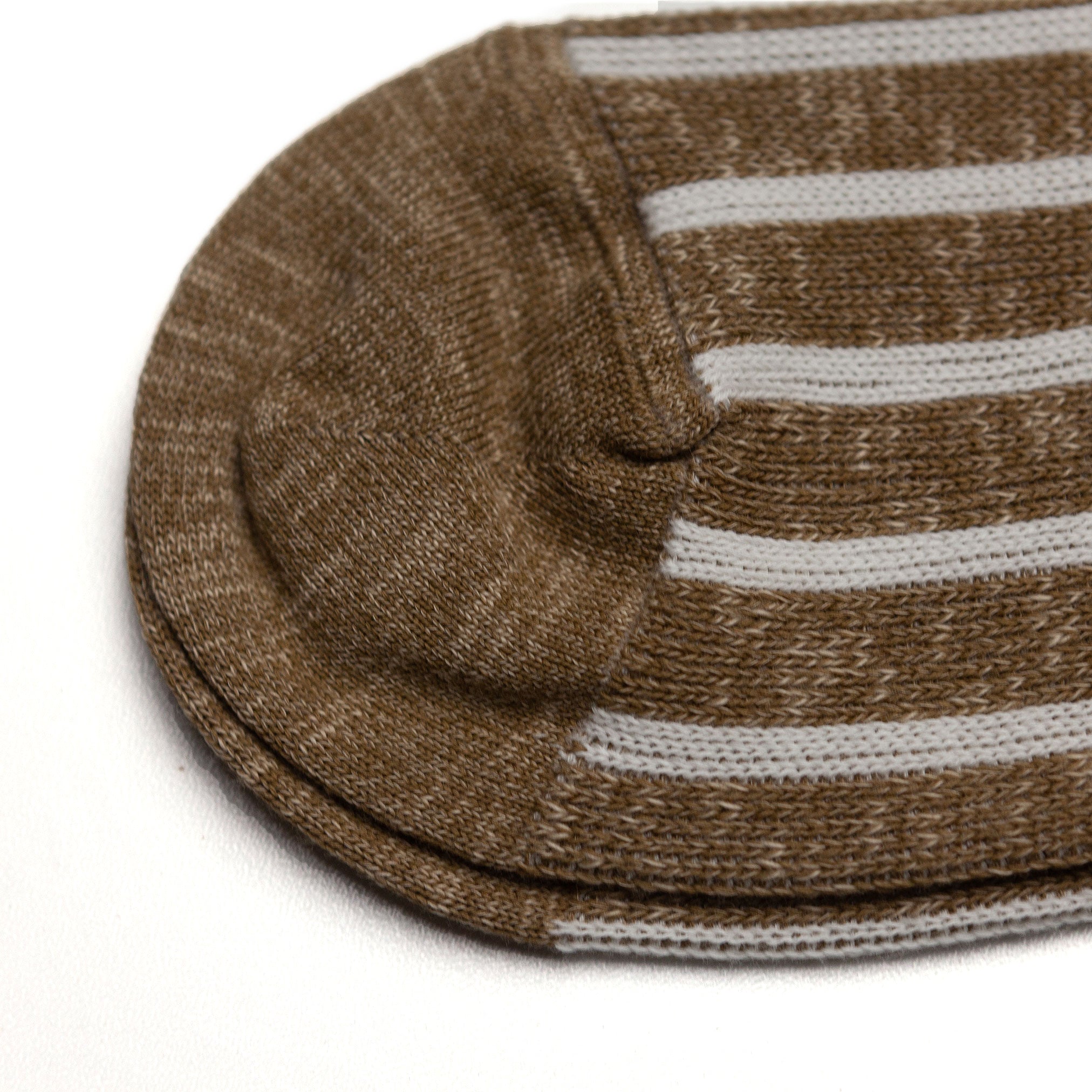 Zannone Socks in Tan & White Stripe