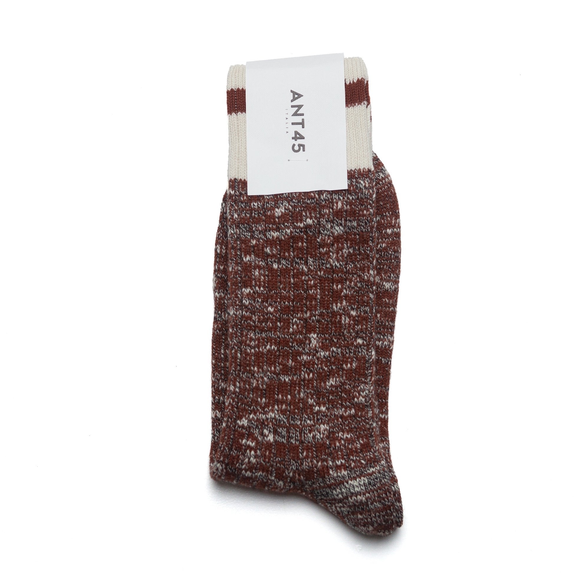 Firenze Sock in Marled Brown