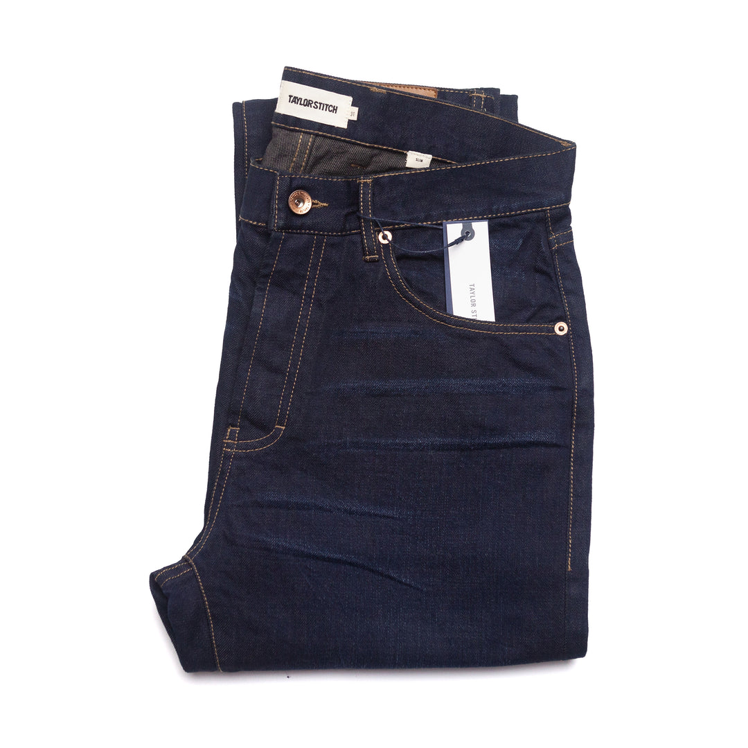 The Slim Jean in Wallace Wash Organic Selvedge #707