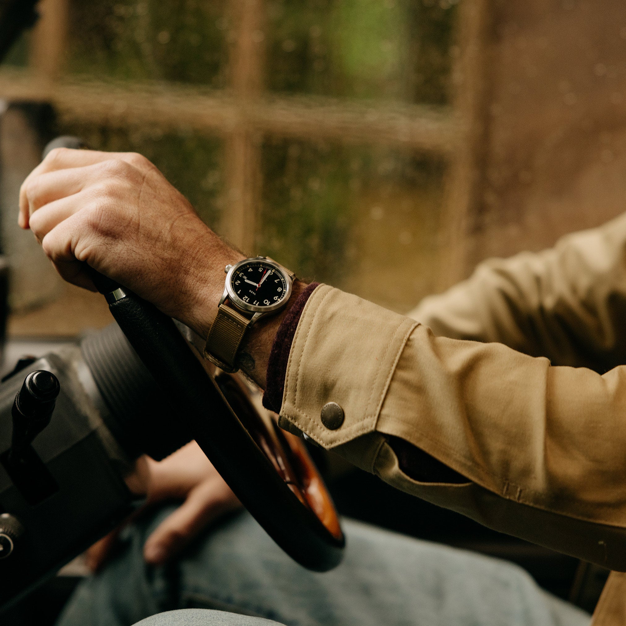 The Pathfinder Jacket in Khaki Dry Wax