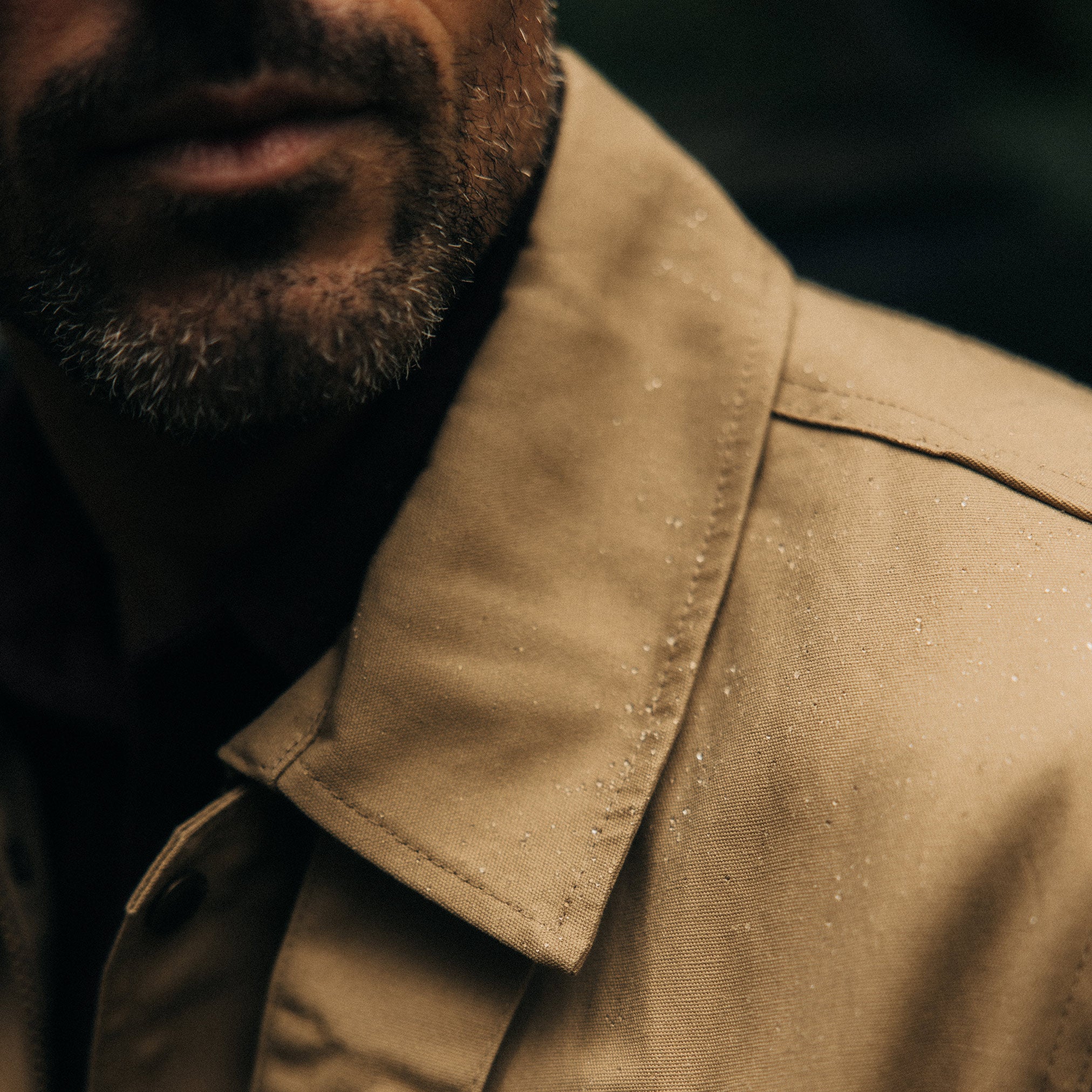 The Pathfinder Jacket in Khaki Dry Wax