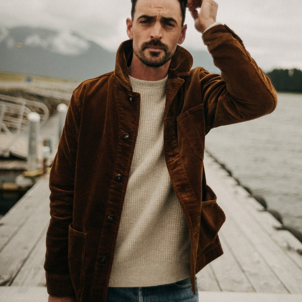 The Ojai Jacket in Bourbon Corduroy