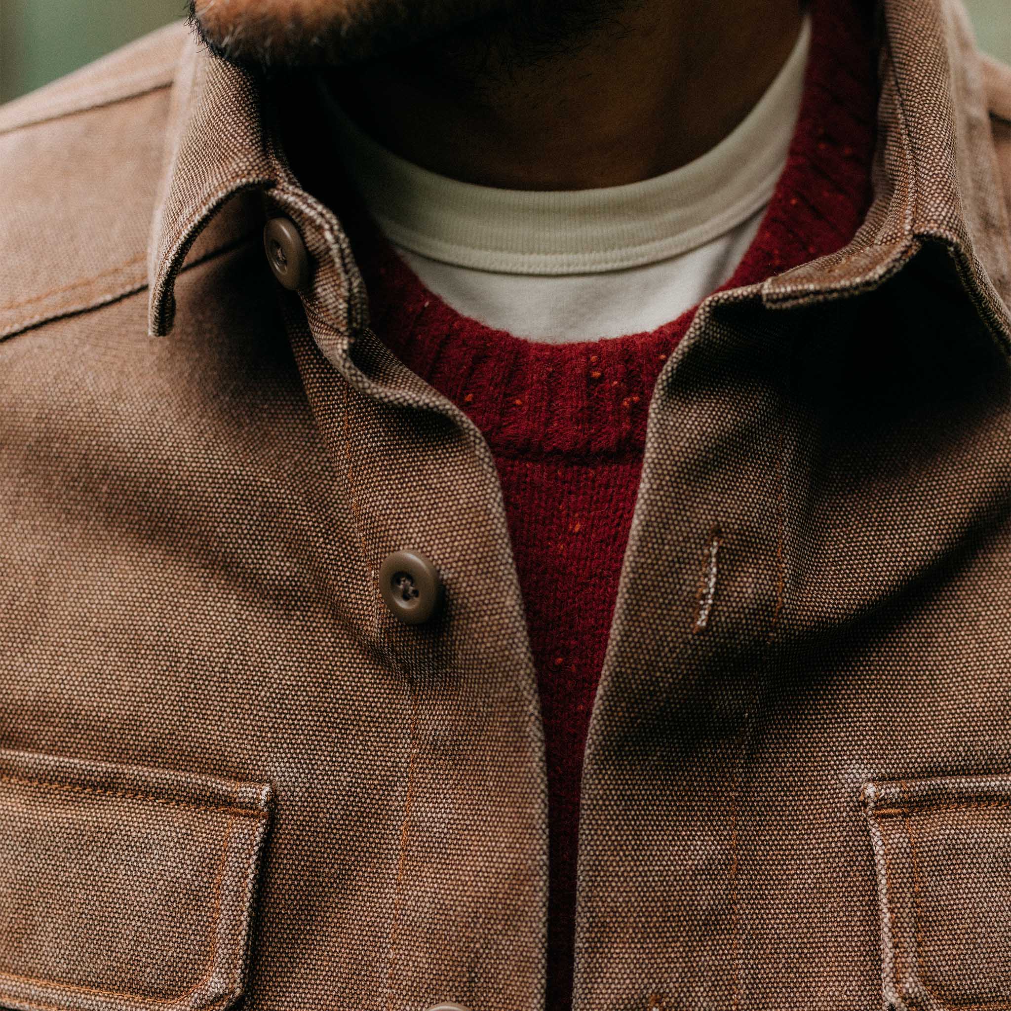 The Shop Shirt in Aged Penny Chipped Canvas