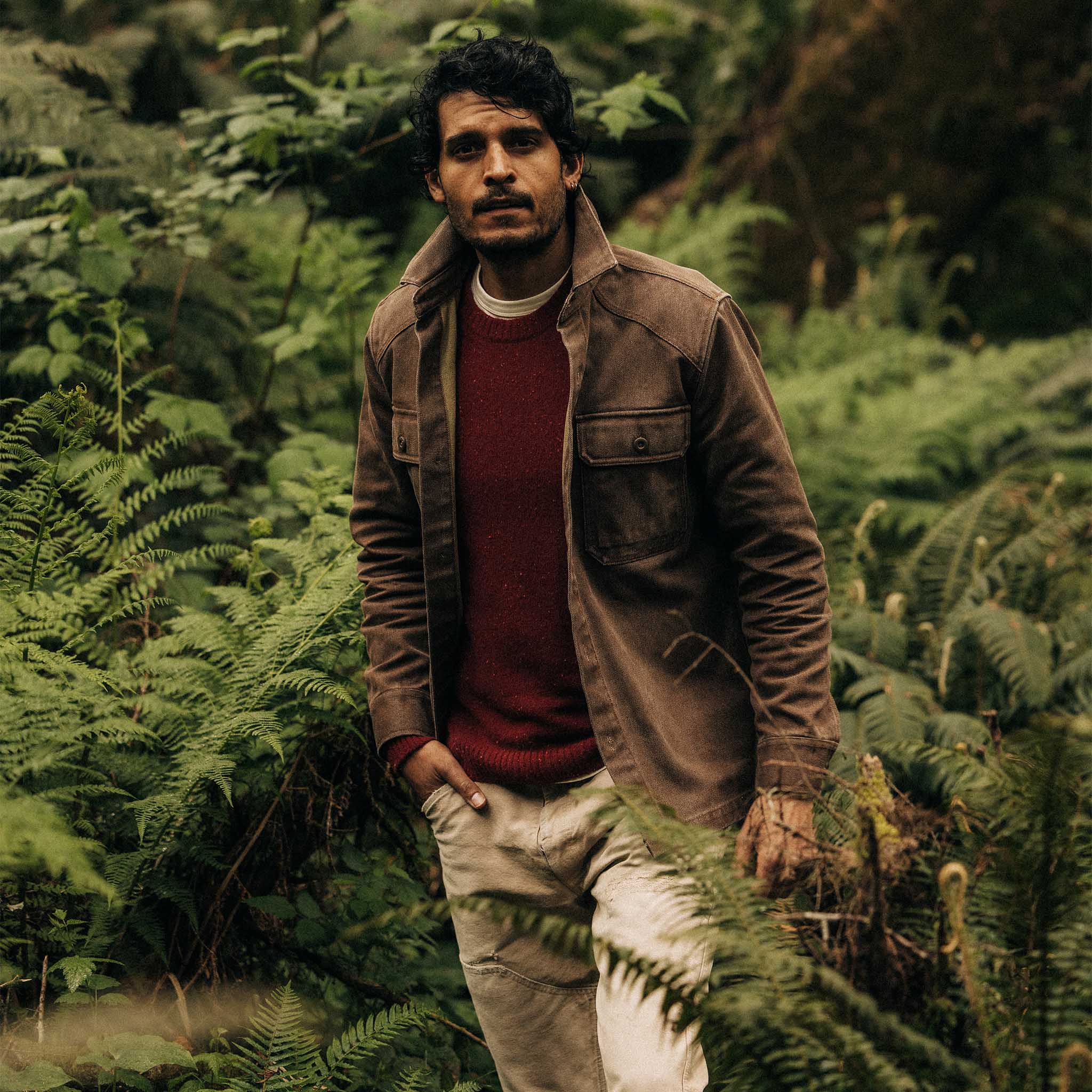 The Shop Shirt in Aged Penny Chipped Canvas