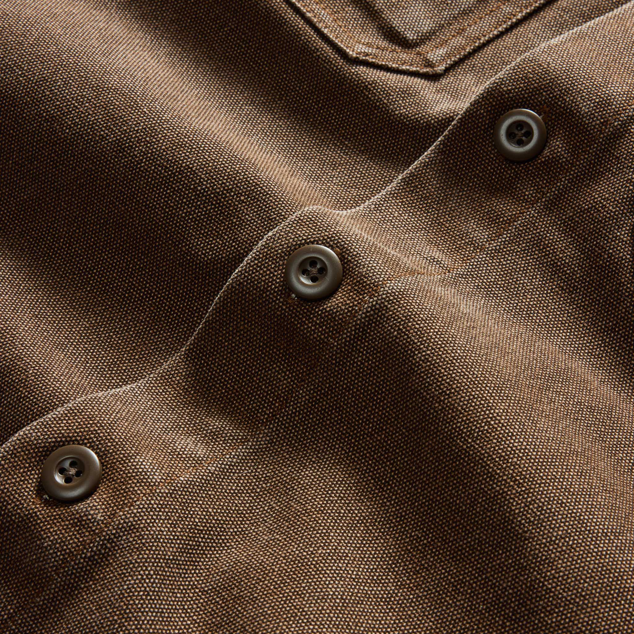 The Shop Shirt in Aged Penny Chipped Canvas