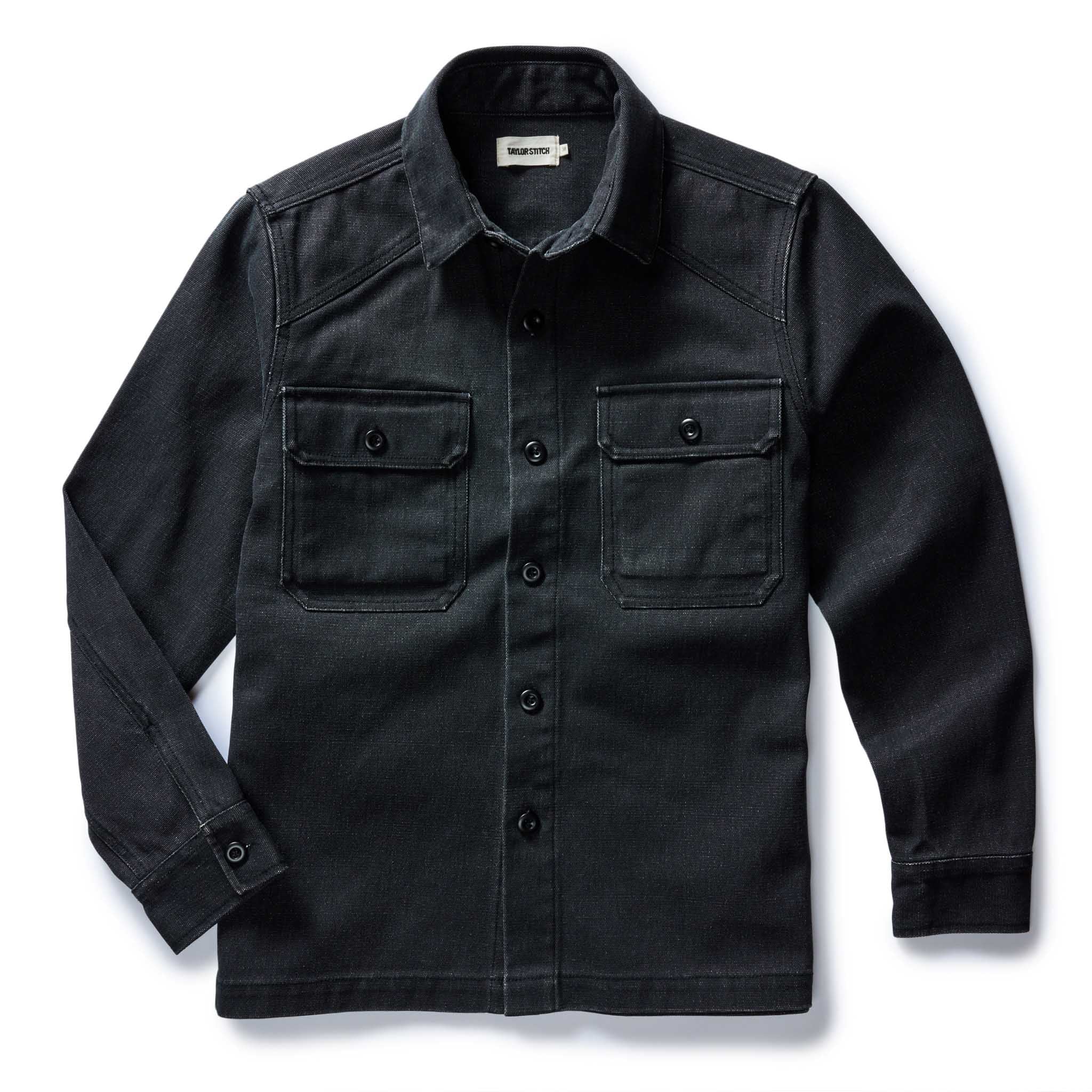 The Shop Shirt in Coal Chipped Canvas