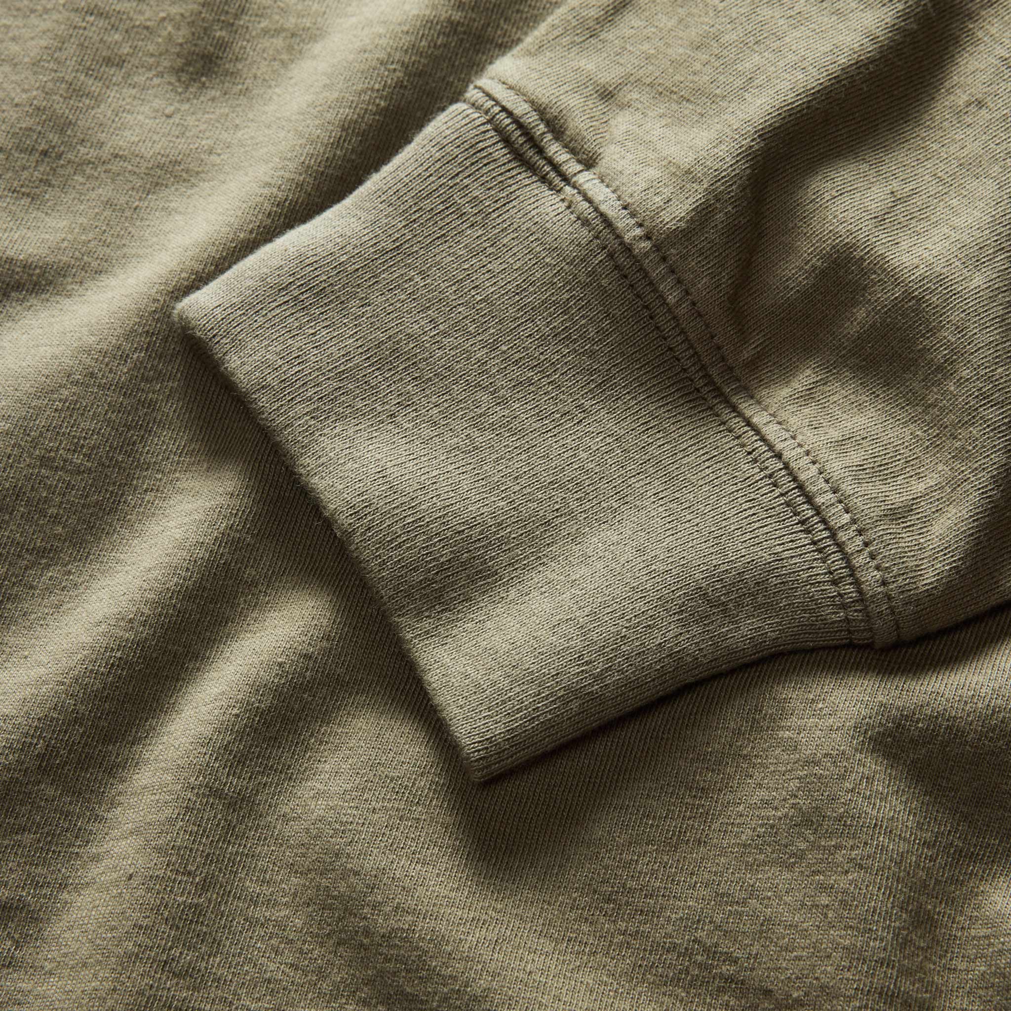 The Organic Cotton Henley in Heather Sage