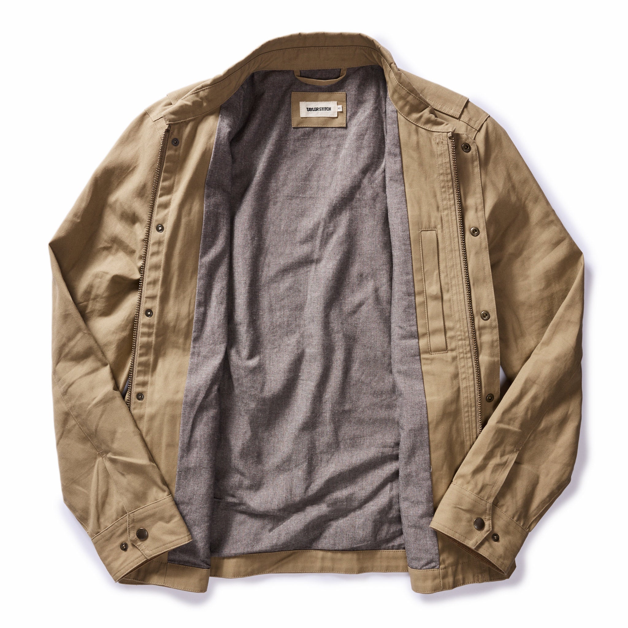 The Pathfinder Jacket in Khaki Dry Wax