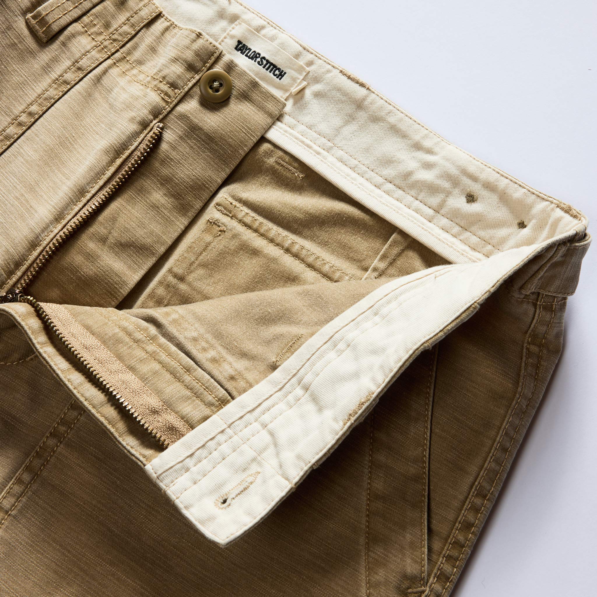 The Surplus Pant in Khaki Reverse Sateen