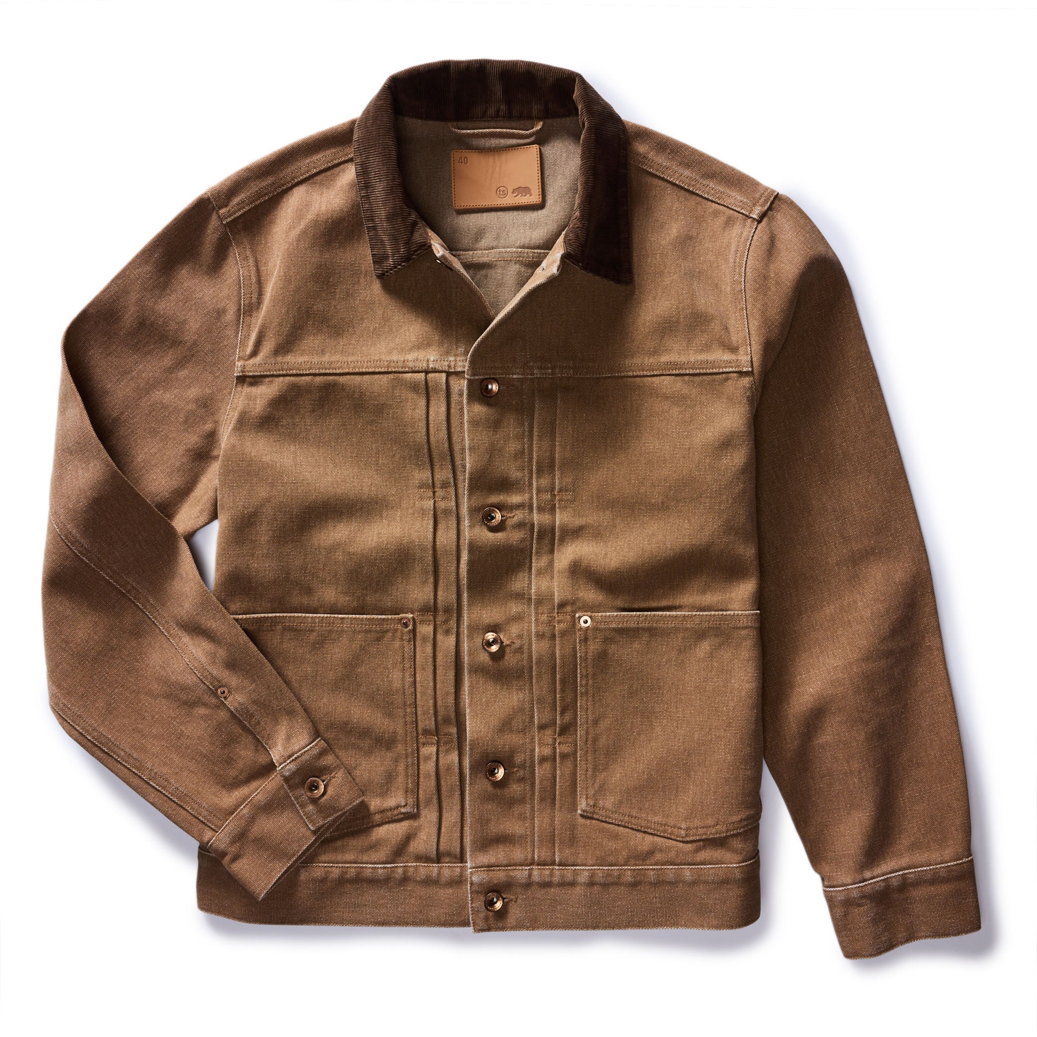 The Ryder Jacket in Tobacco Chipped Canvas