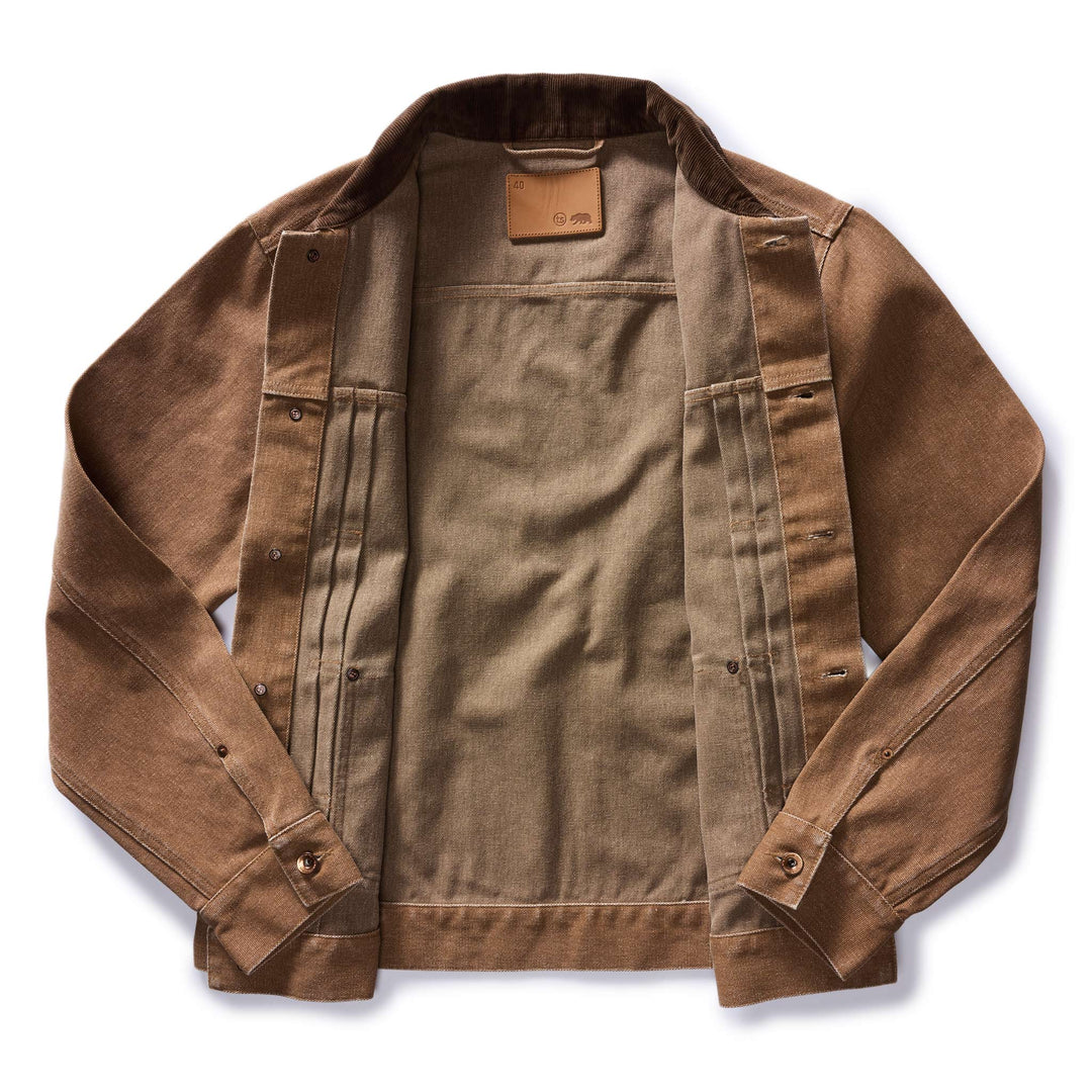 The Ryder Jacket in Tobacco Chipped Canvas