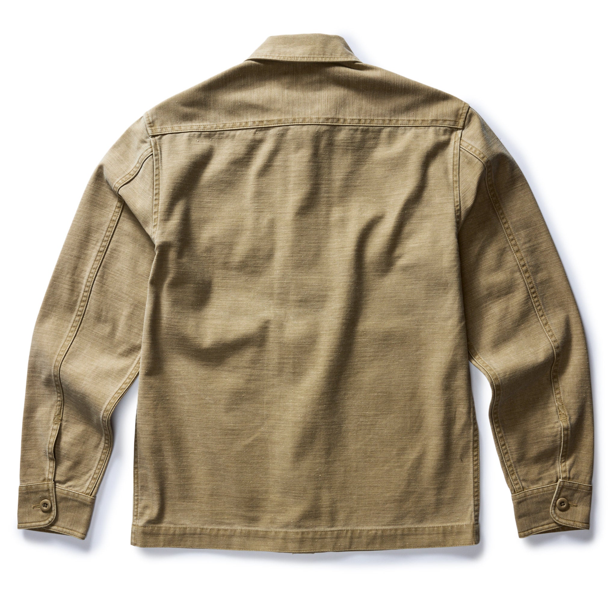 The Surplus Shirt in Khaki Reverse Sateen