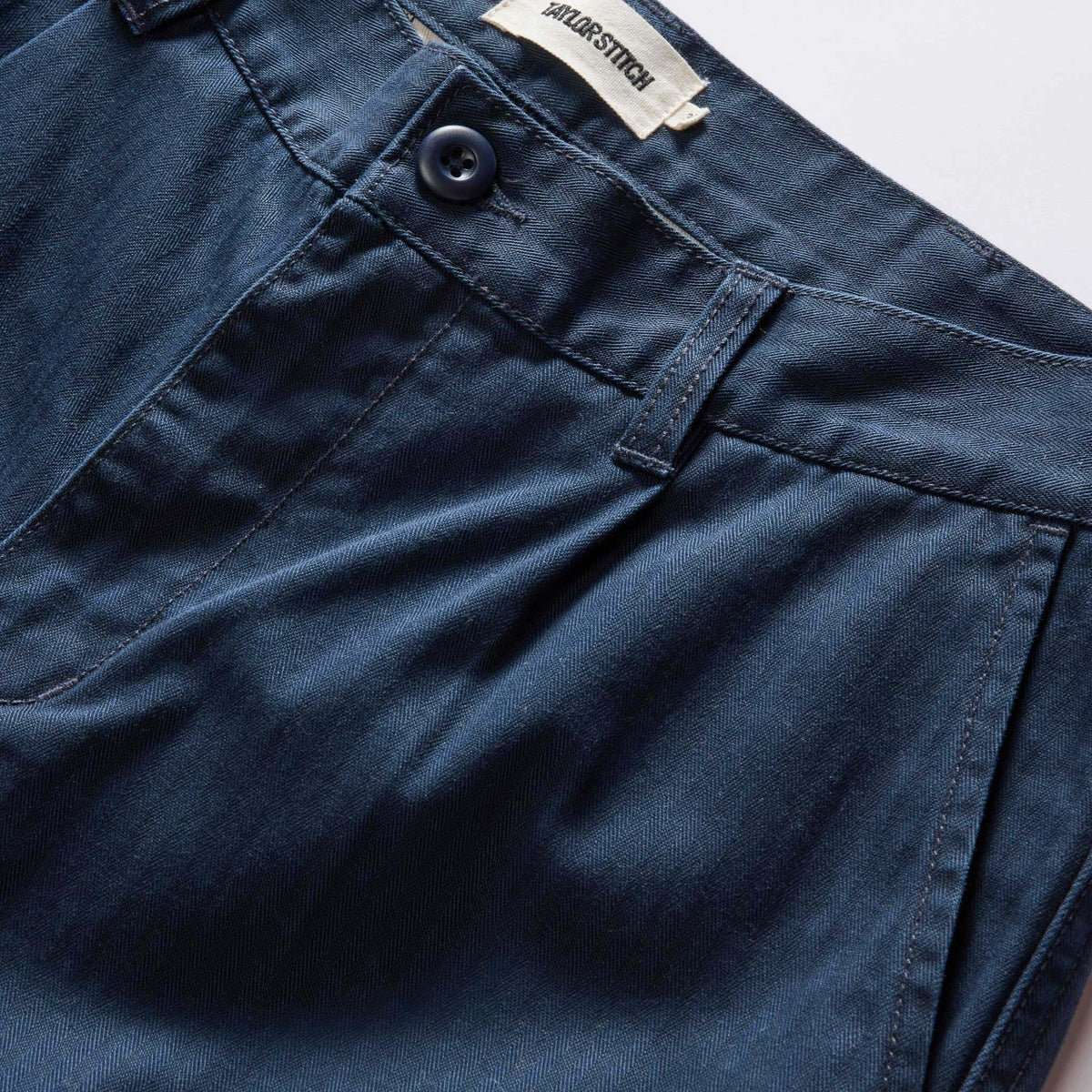 The Matlow Short in Dark Navy Herringbone