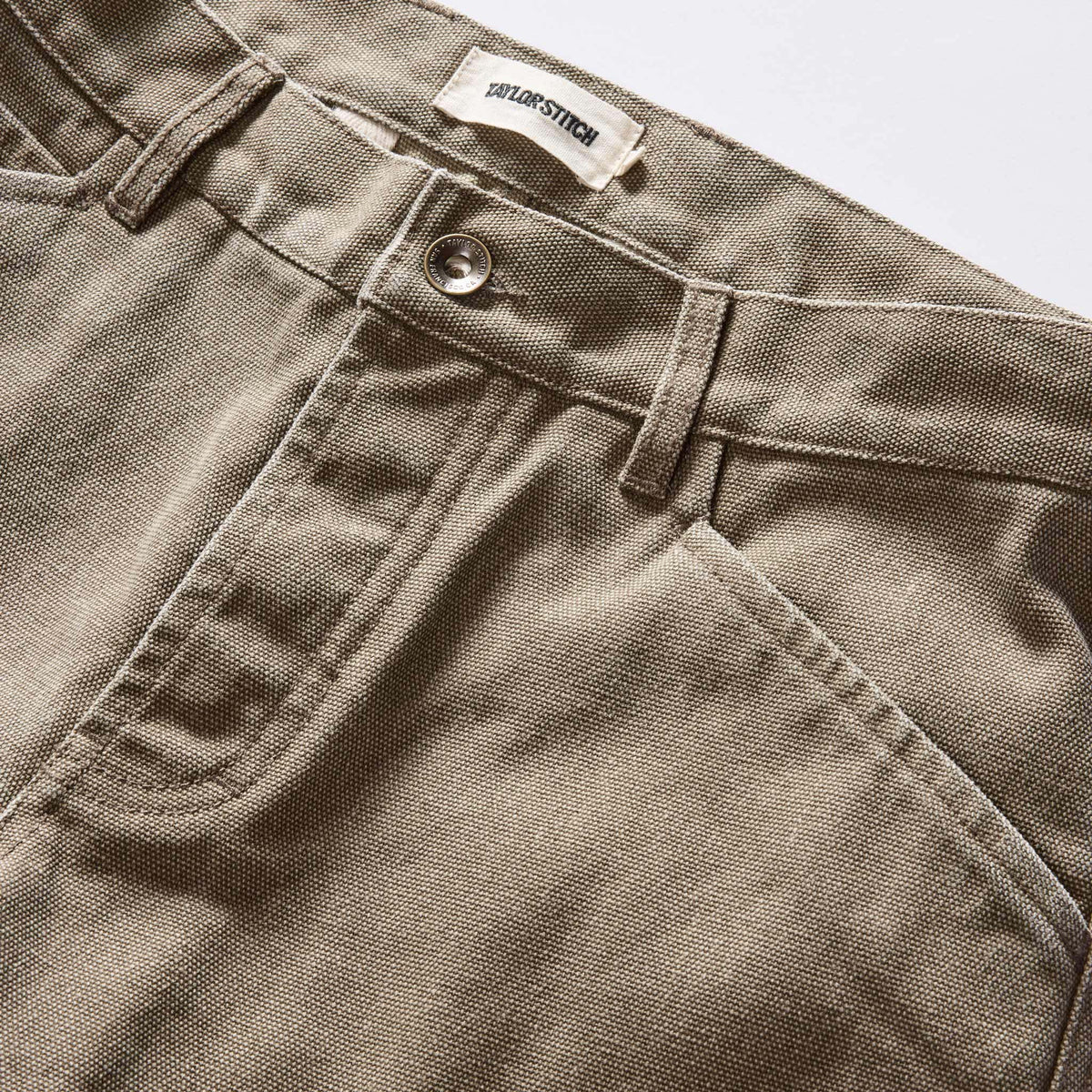 The Camp Pant in Stone Chipped Canvas