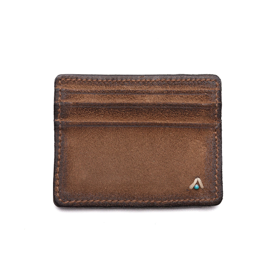 Tobacco Leather Card Holder